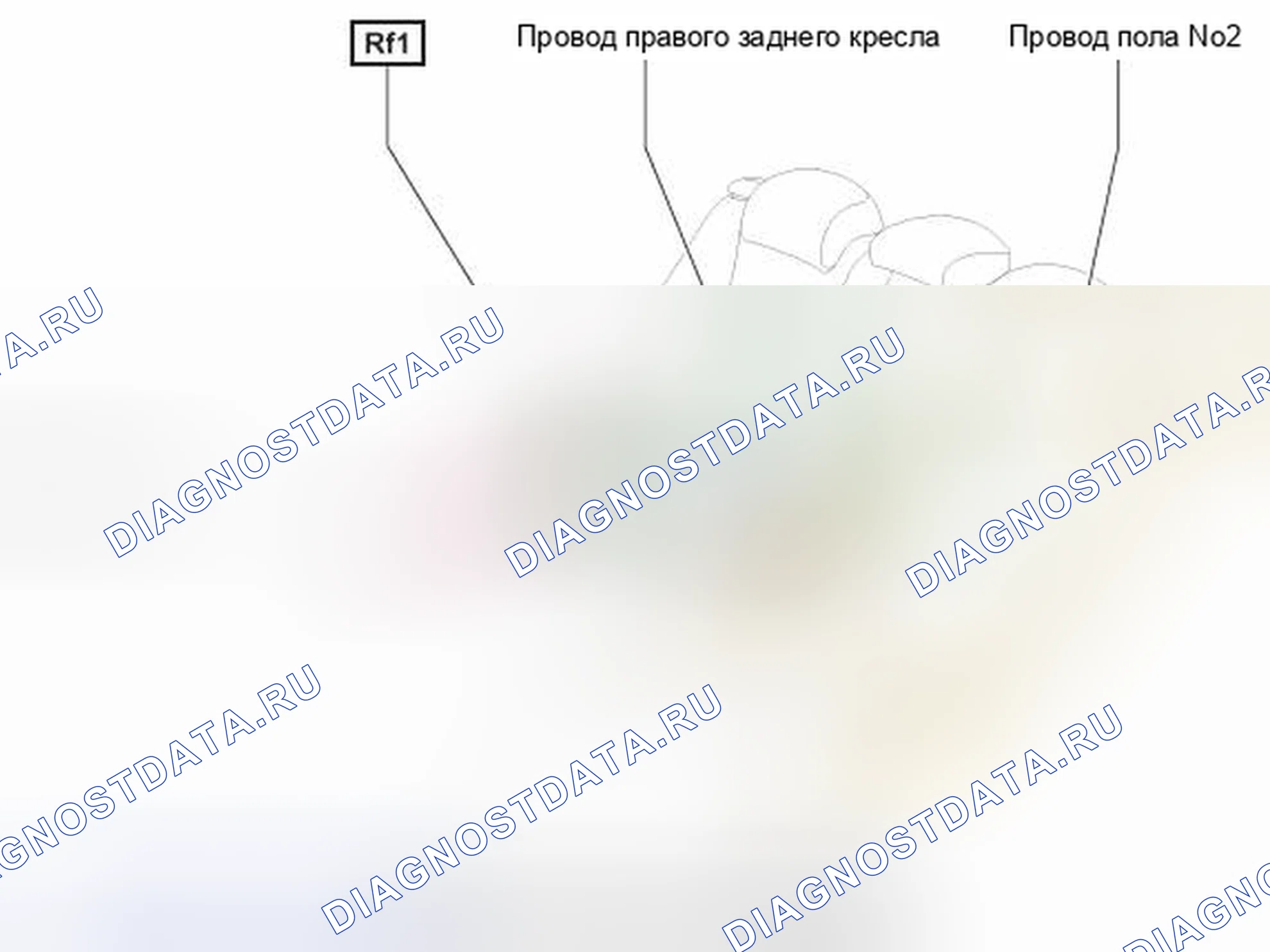 Рис. 316: Расположение соединителя, соединяющего электрожгут и жгут проводов. Honda Accord IV