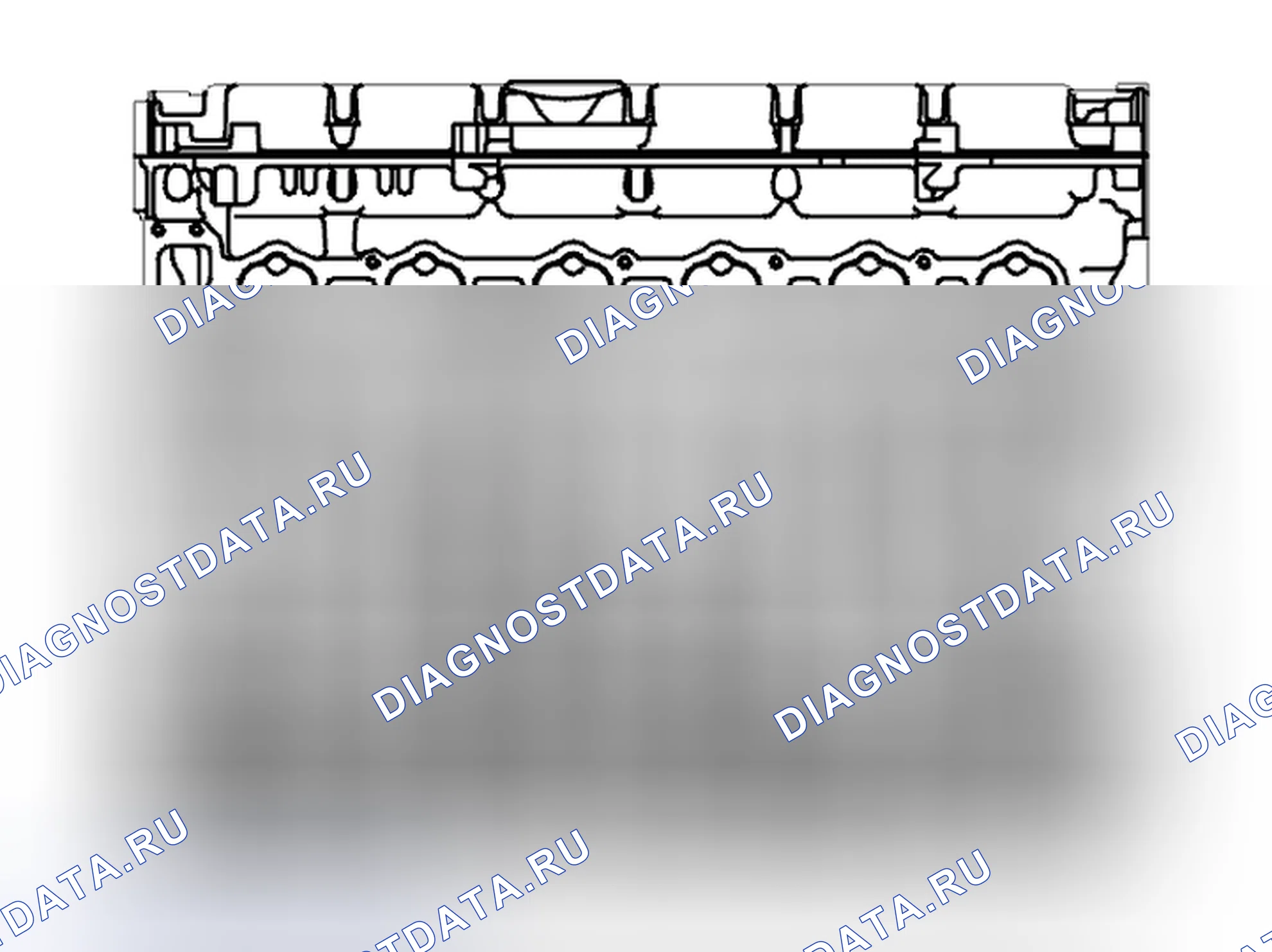 Рис. 1011: СТОРОНА ВПУСКА ДВИГАТЕЛЯ. Volvo XC90 I