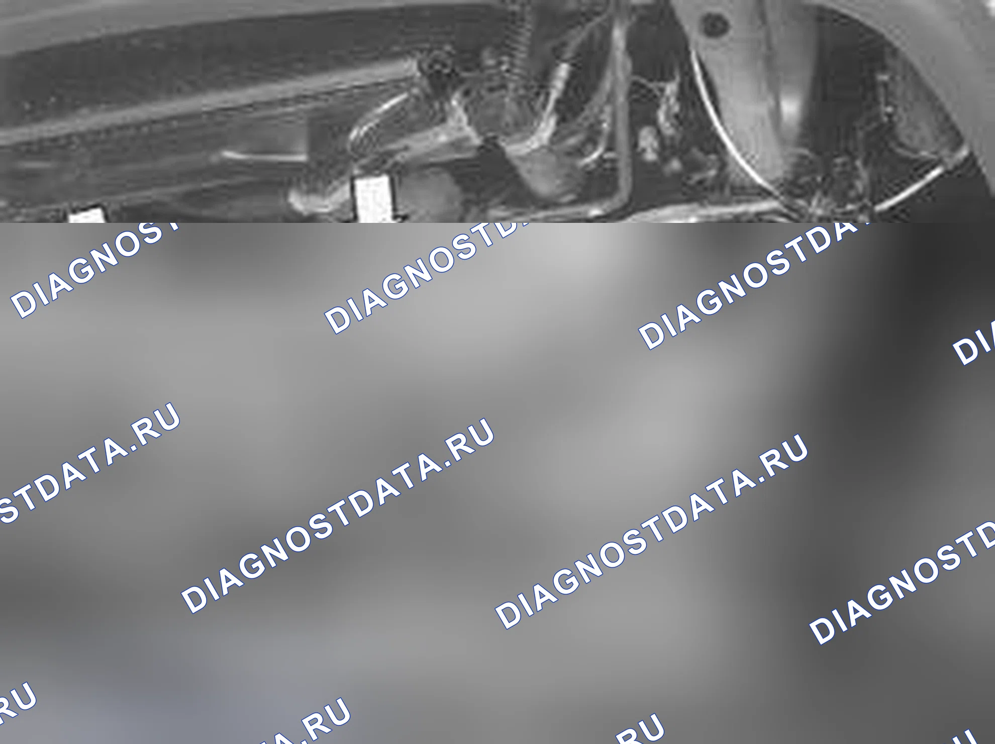 Рис. 1517: Блоки на подрамнике. Volvo C70 I