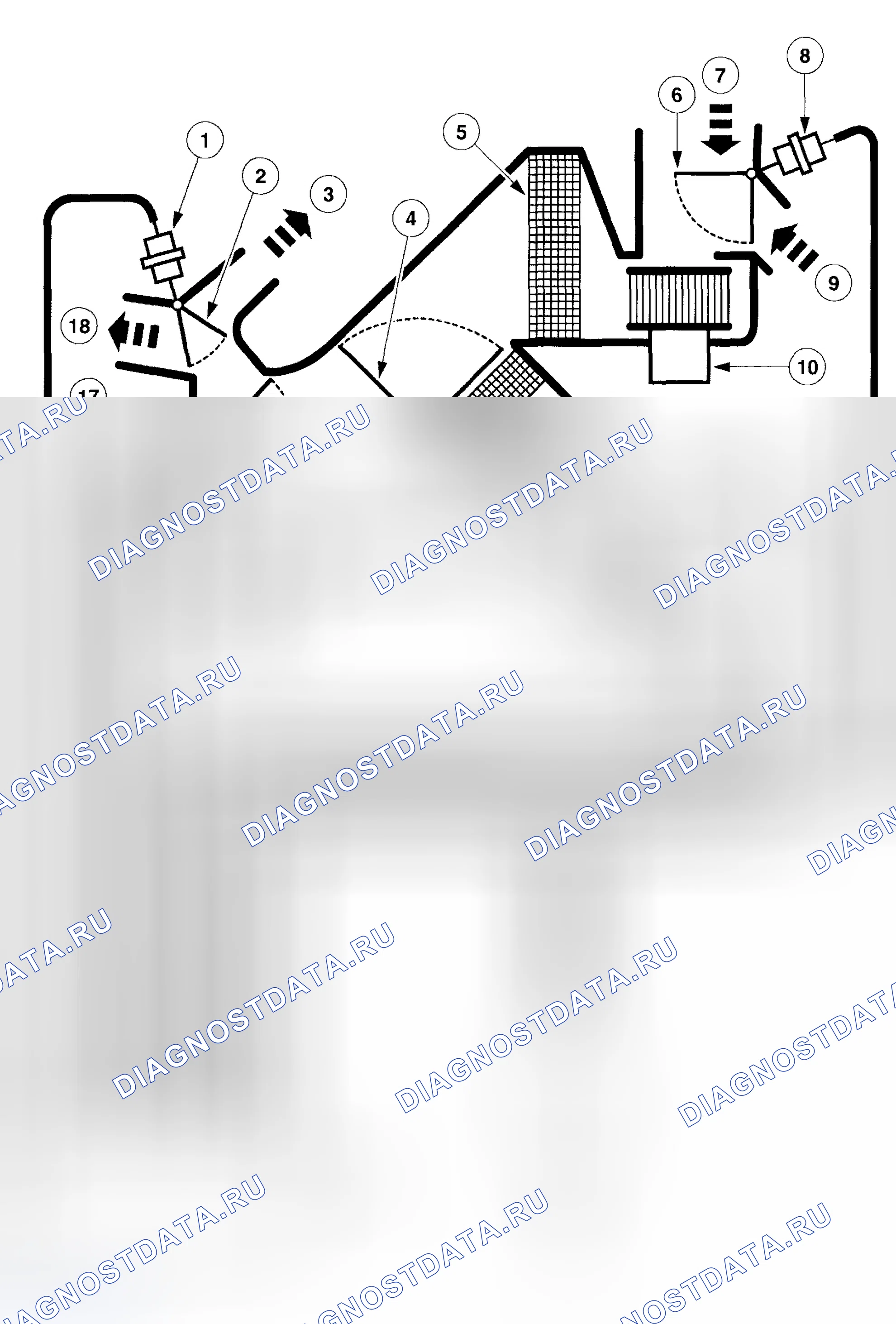 Рис. 159: Схема вакуума - EATC. Ford Pickup F250 Super Duty I