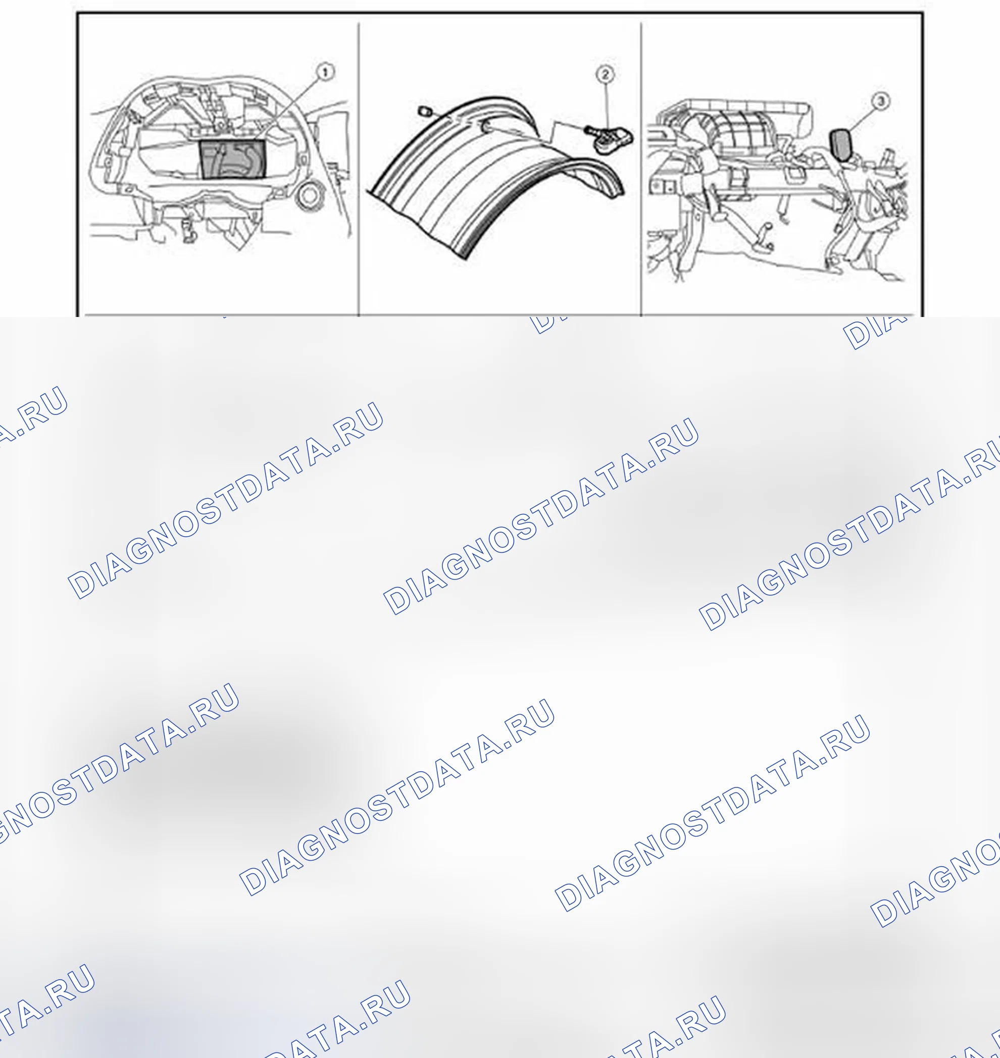 Рис. 56: Расположение компонентов. Infiniti QX60 I