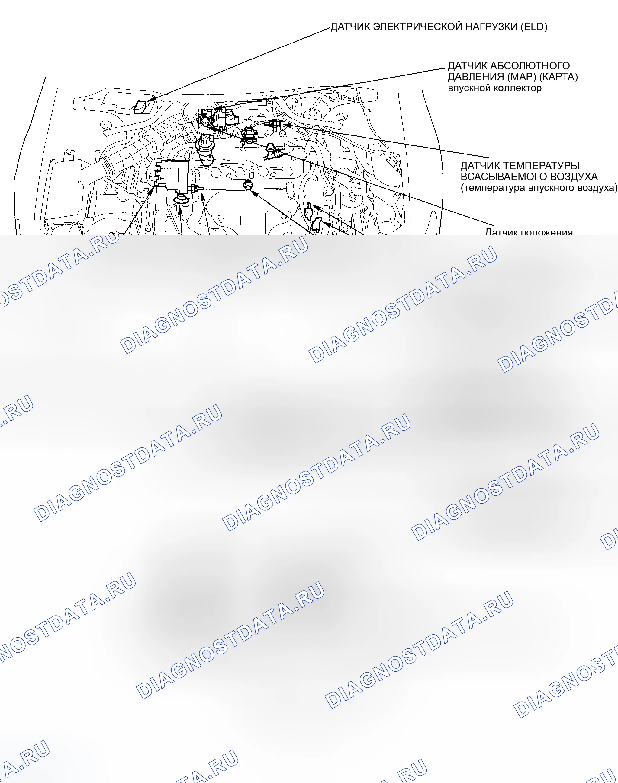 Рис. 83: Указатель расположения компонентов. Honda Accord VI