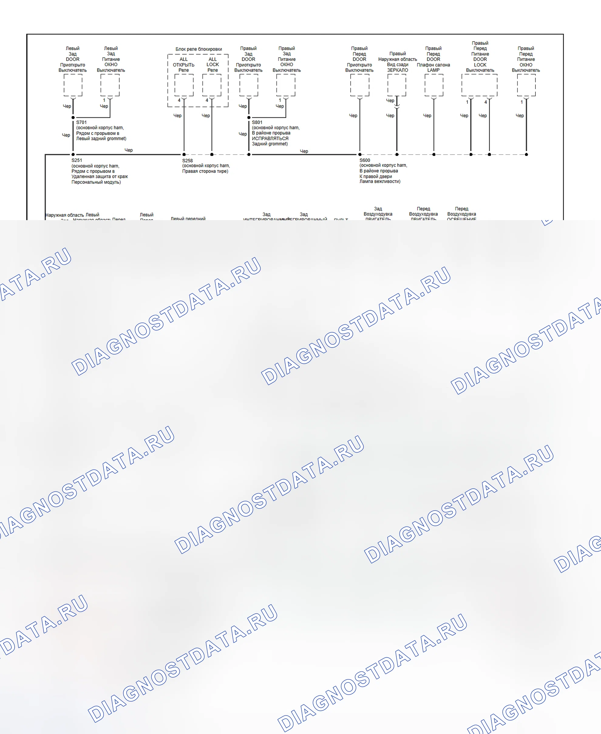 Рис. 102: Схема разводки массы (Expedition и Navigator - 3 из 4). Hyundai Porter II