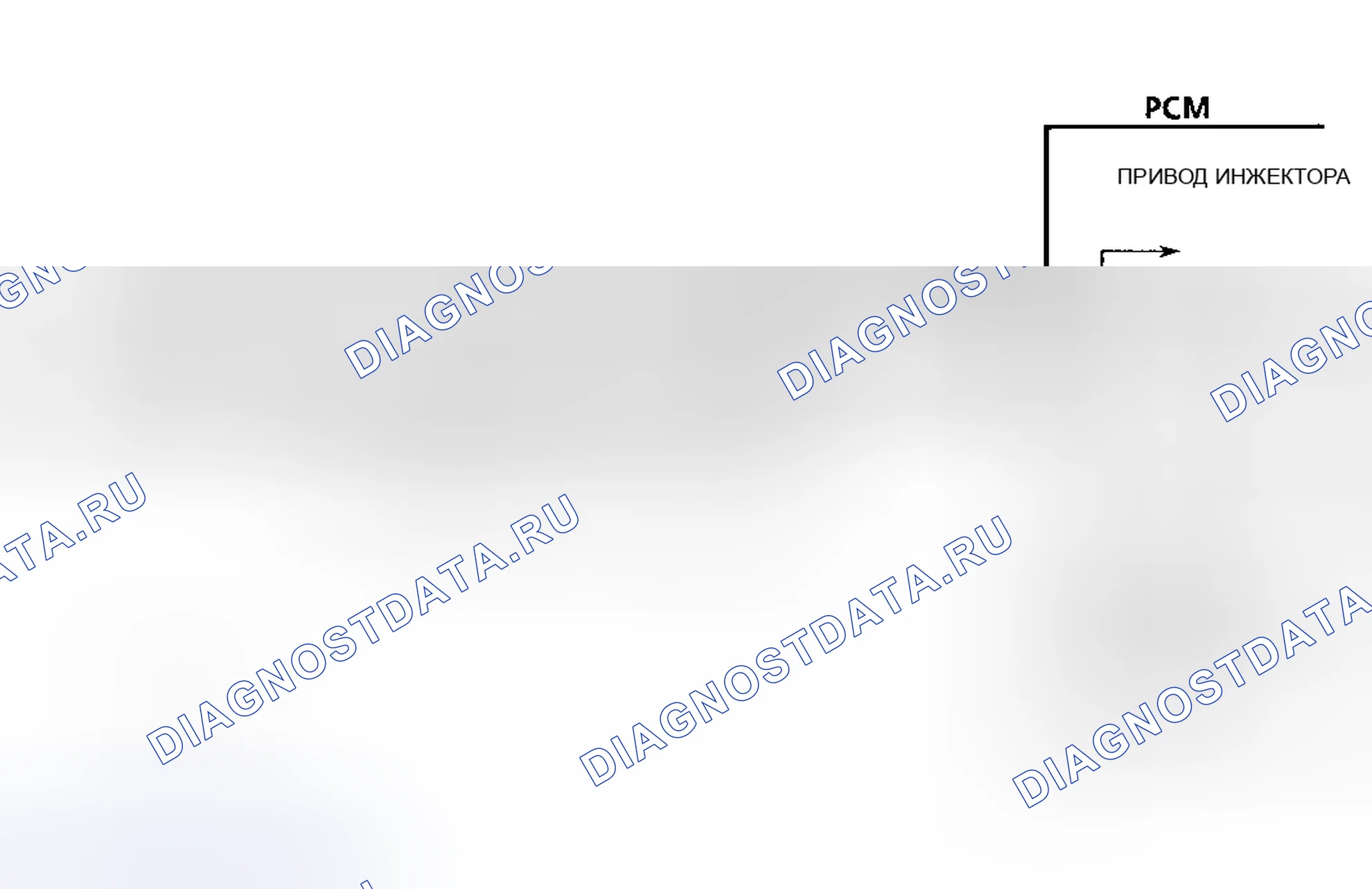 Рис. 85: Схема Code 65 (2.3L) Низкий ток инжектора. Hyundai Staria I