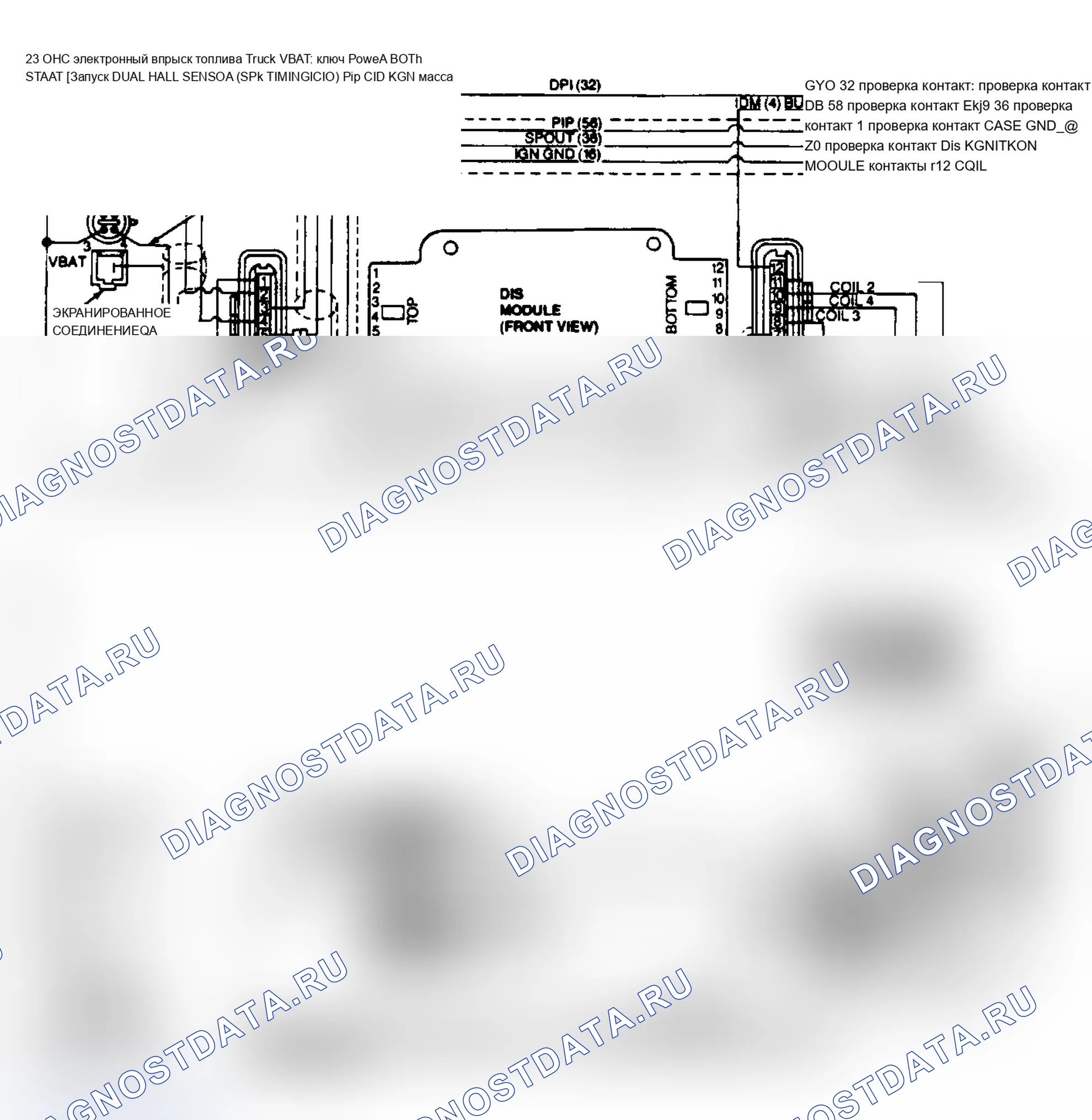 Рис. 4: Проверка схемы A: схемы модуля DIS. Mercury Topaz II