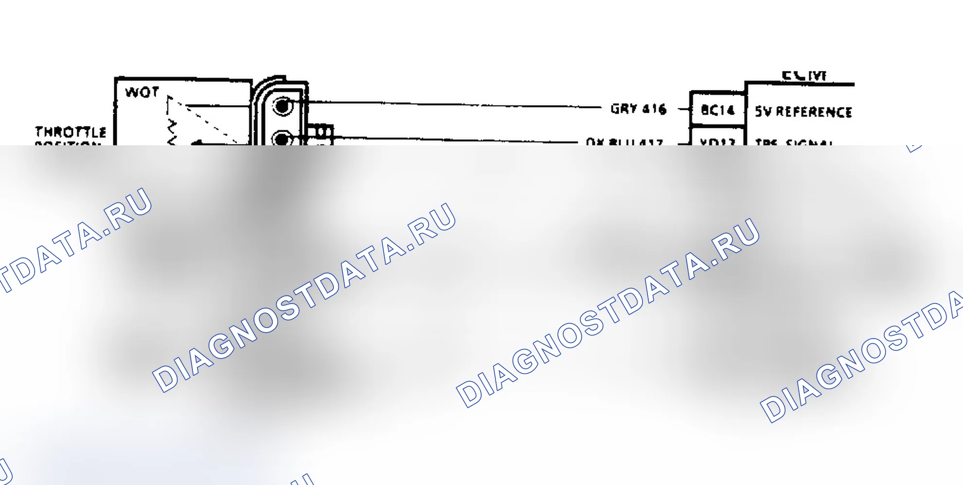 Рис. 618: Код EO25. Схема. Датчик температуры воздуха во впускном коллекторе (MAT) Ckt (индикация высокой температуры). Buick Riviera VII