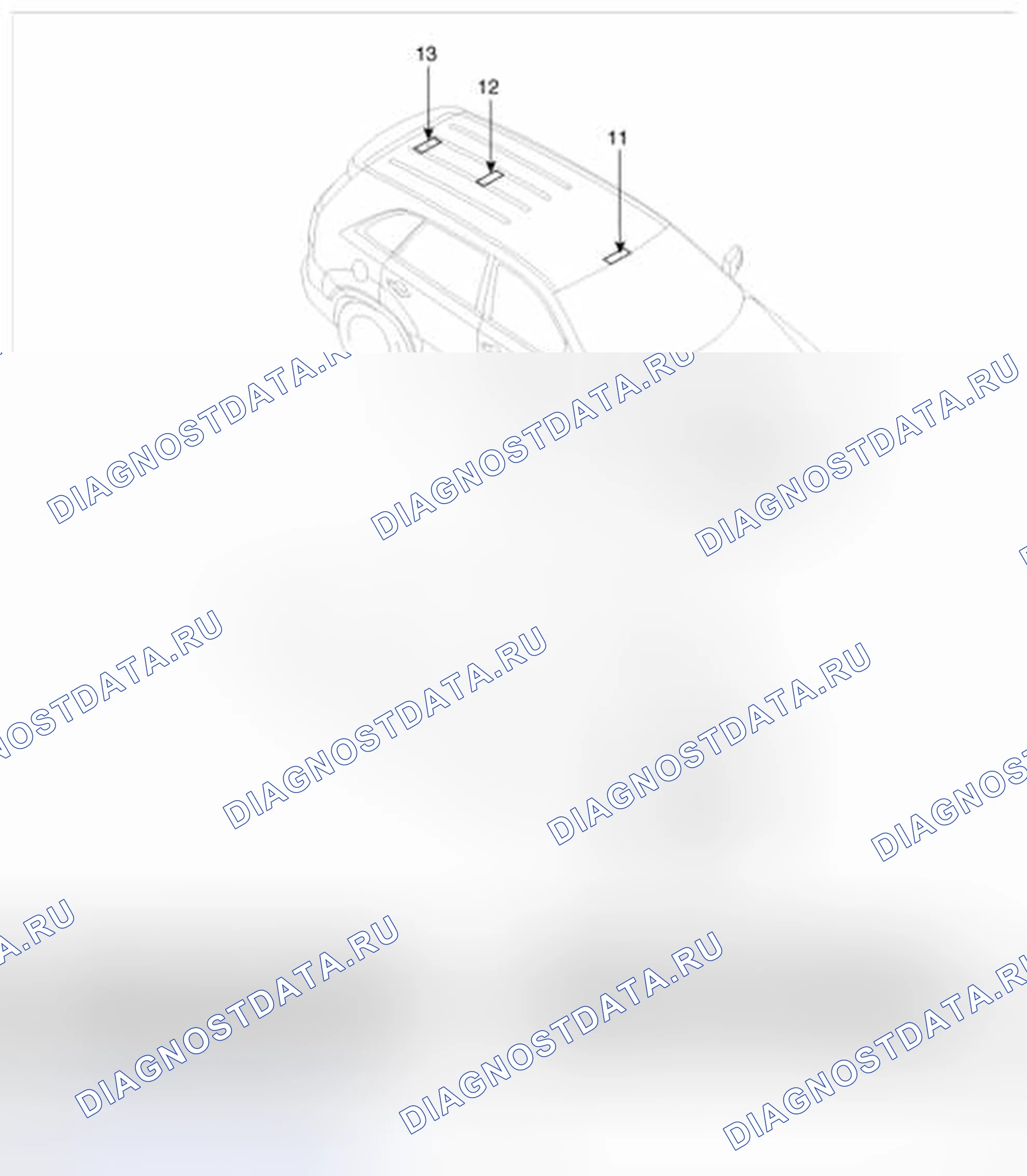 Рис. 1: Расположение компонентов. Geely SC7 I