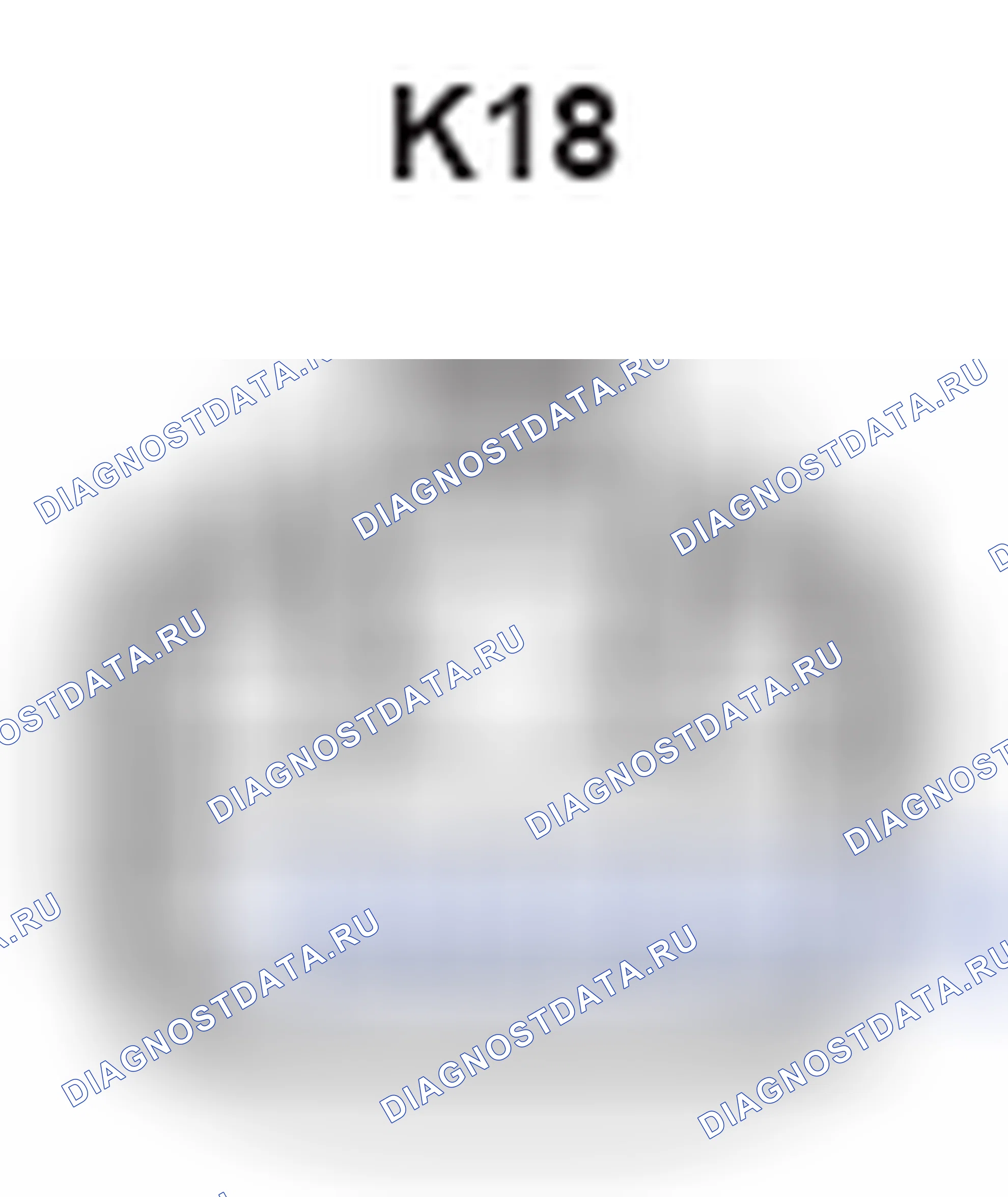Рис. 373: Вид с торца соединителя двигателя наклона (K18). Lexus GS III