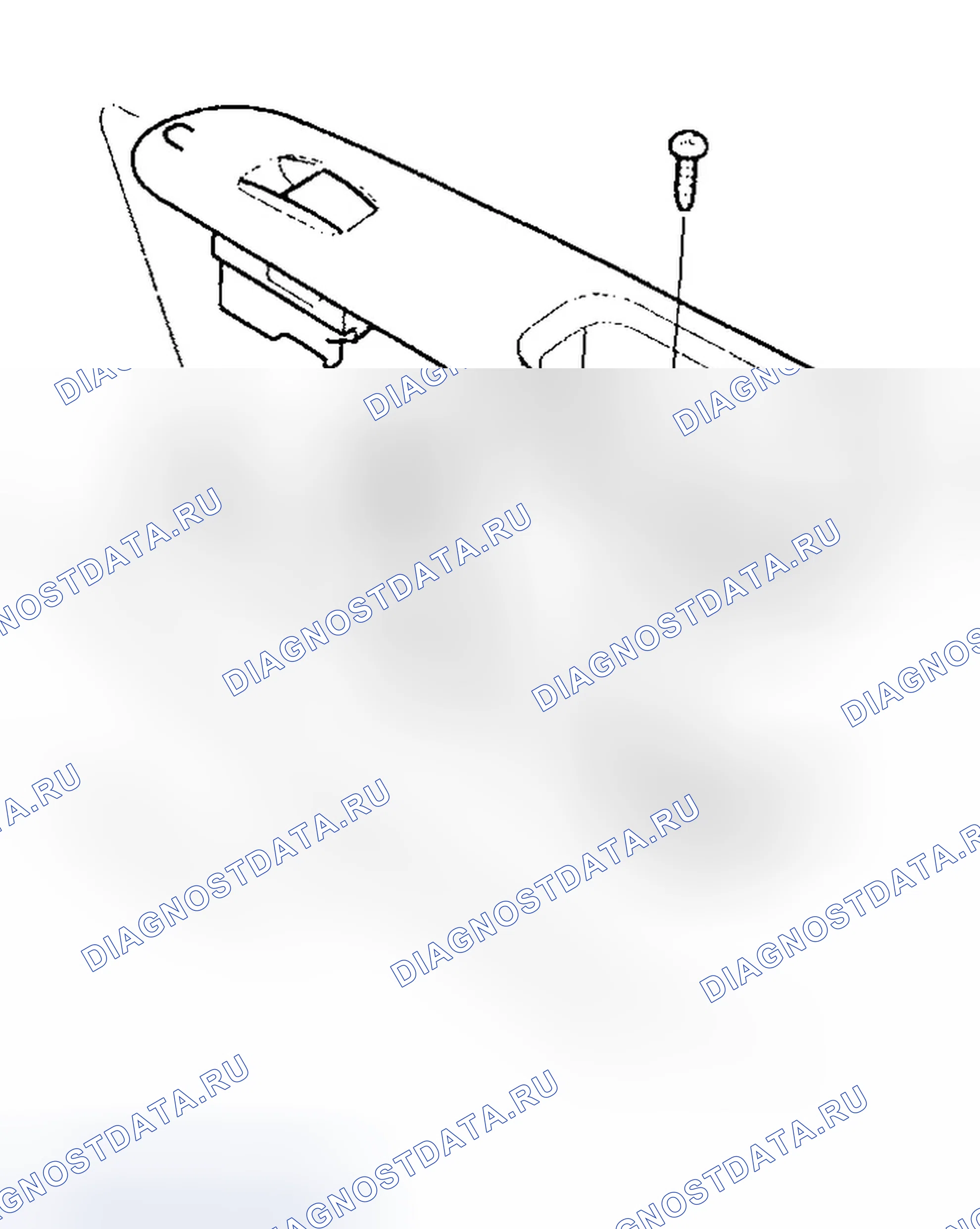 Рис. 43: Замена оконного переключателя пассажира. Honda Odyssey II