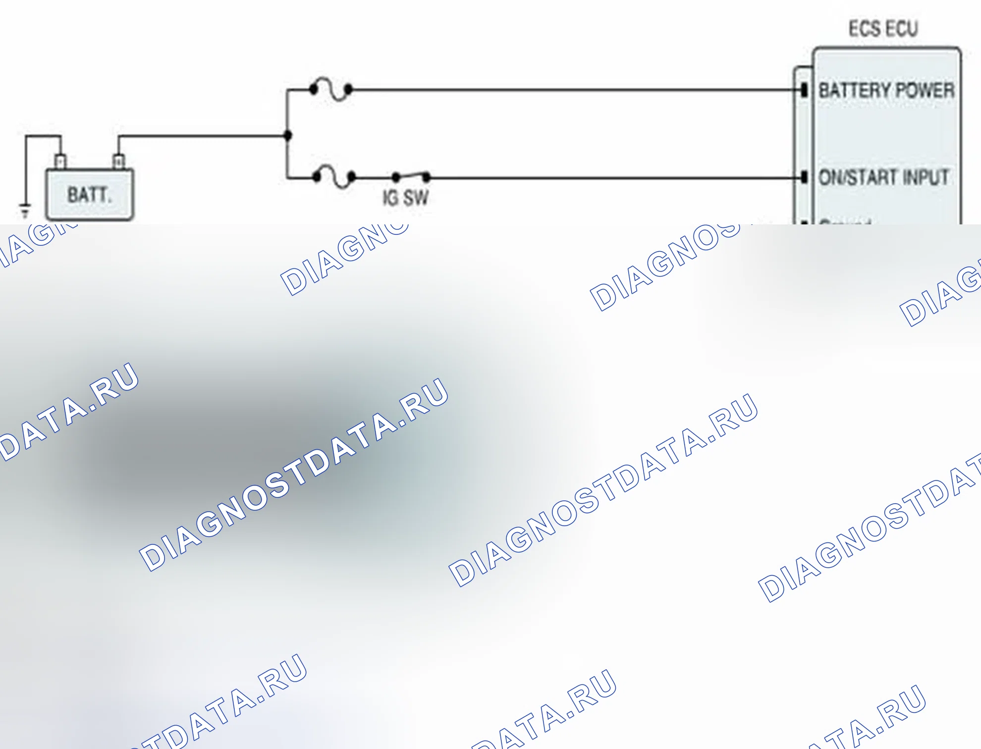 Рис. 2: Схема диагностической цепи. Hyundai Equus II