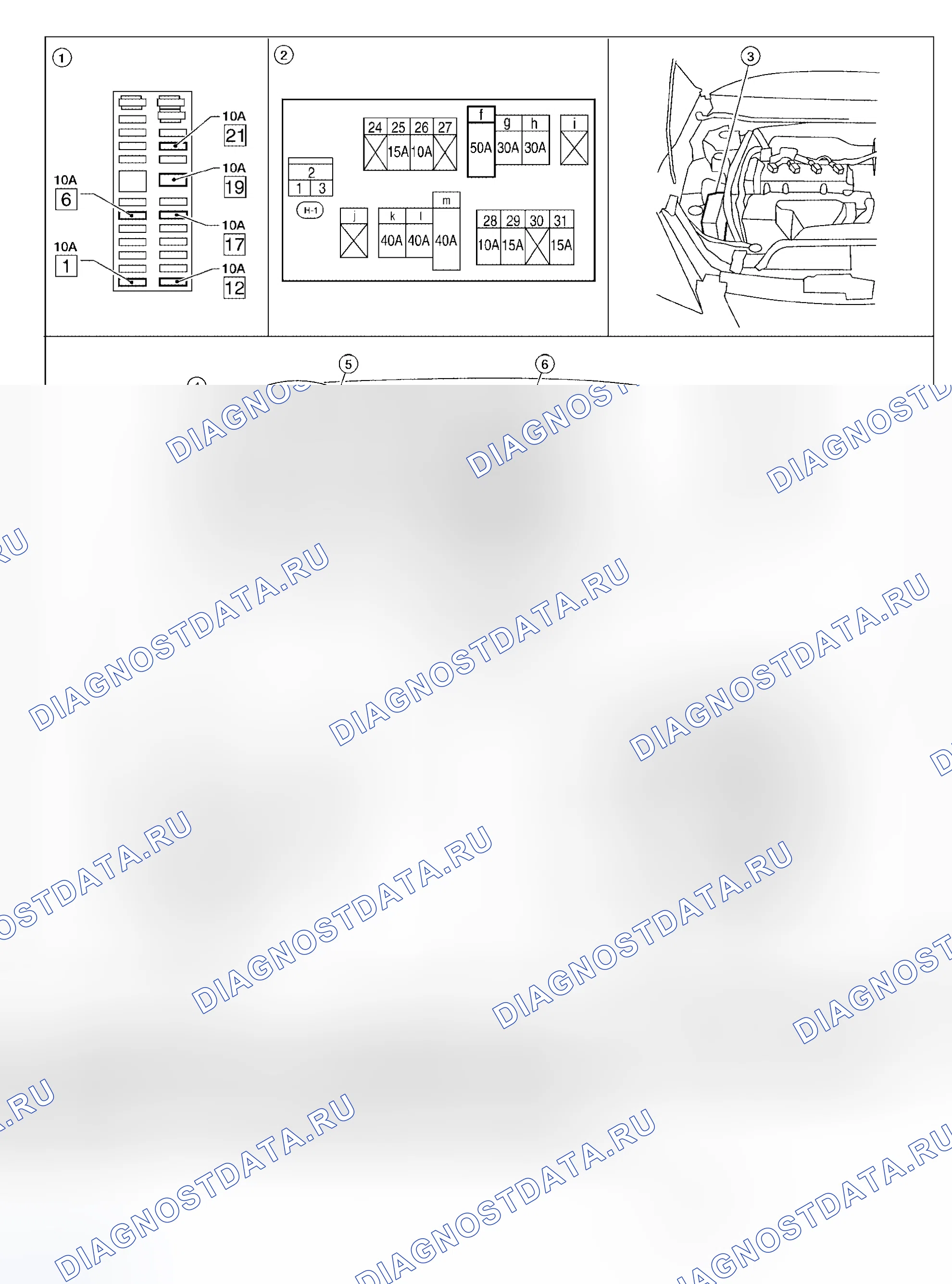 Рис. 3: Расположение компонентов. Honda Mobilio Spike I