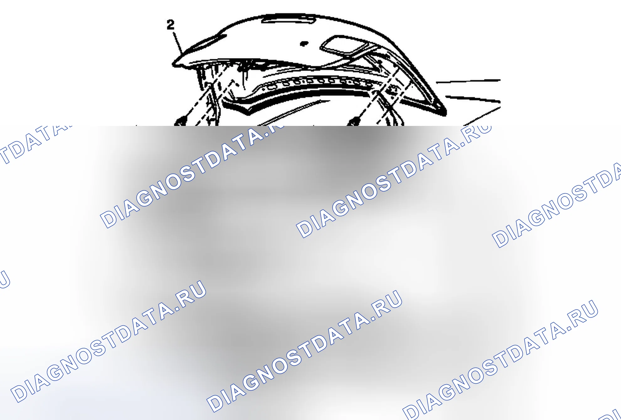 Рис. 95: Замена крышки заднего отсека. Chevrolet Malibu VIII рестайлинг