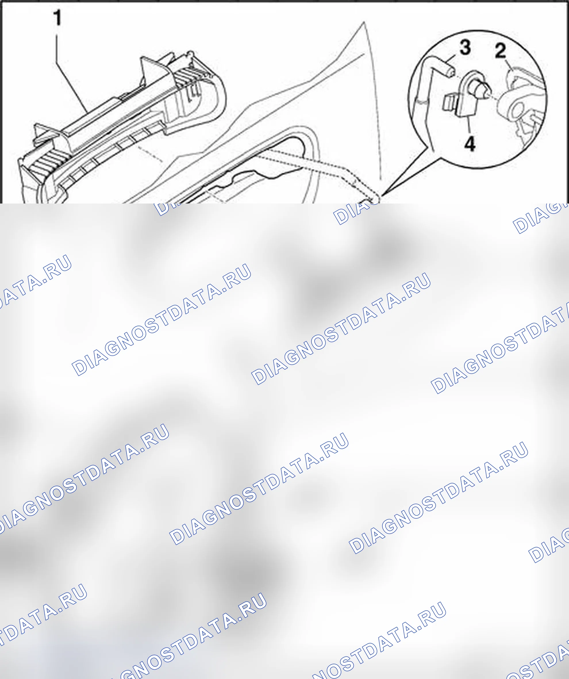 Рис. 109: Дверная ручка и дверной замок - задний, обзор сборки. Audi S4 B7
