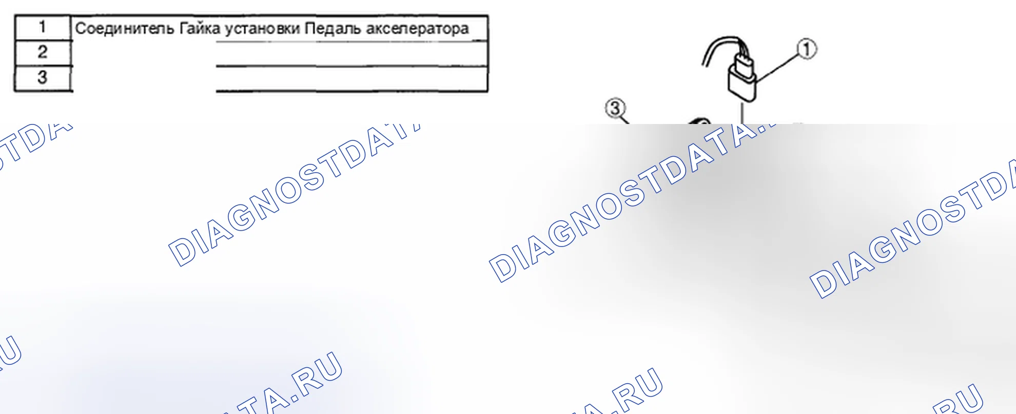 Рис. 302: СНЯТИЕ / УСТАНОВКА ПЕДАЛИ АКСЕЛЕРАТОРА [Lf, L3]. Honda CR-V IV