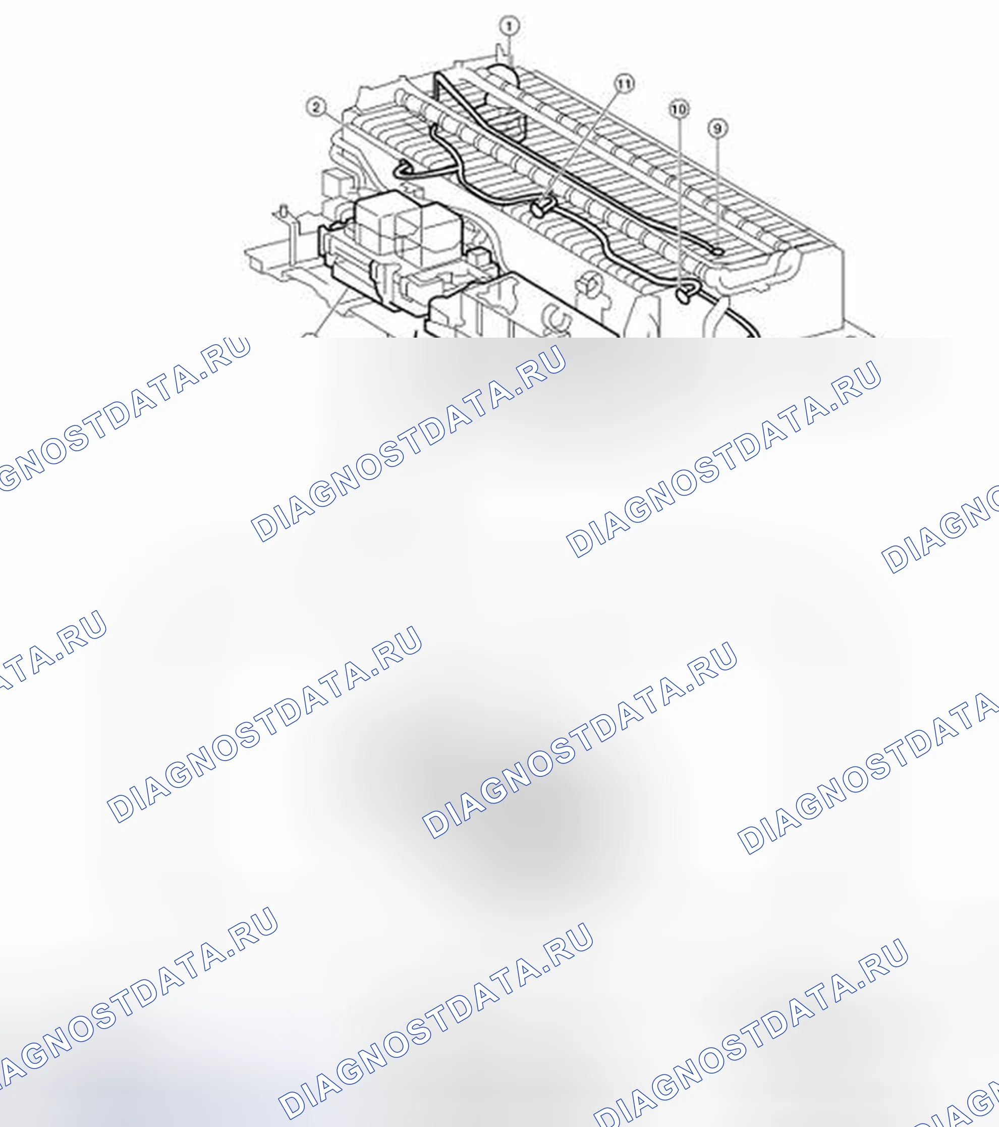 Рис. 296: Идентификация соединительных блоков SMRG и SMR b. Nissan Altima L32