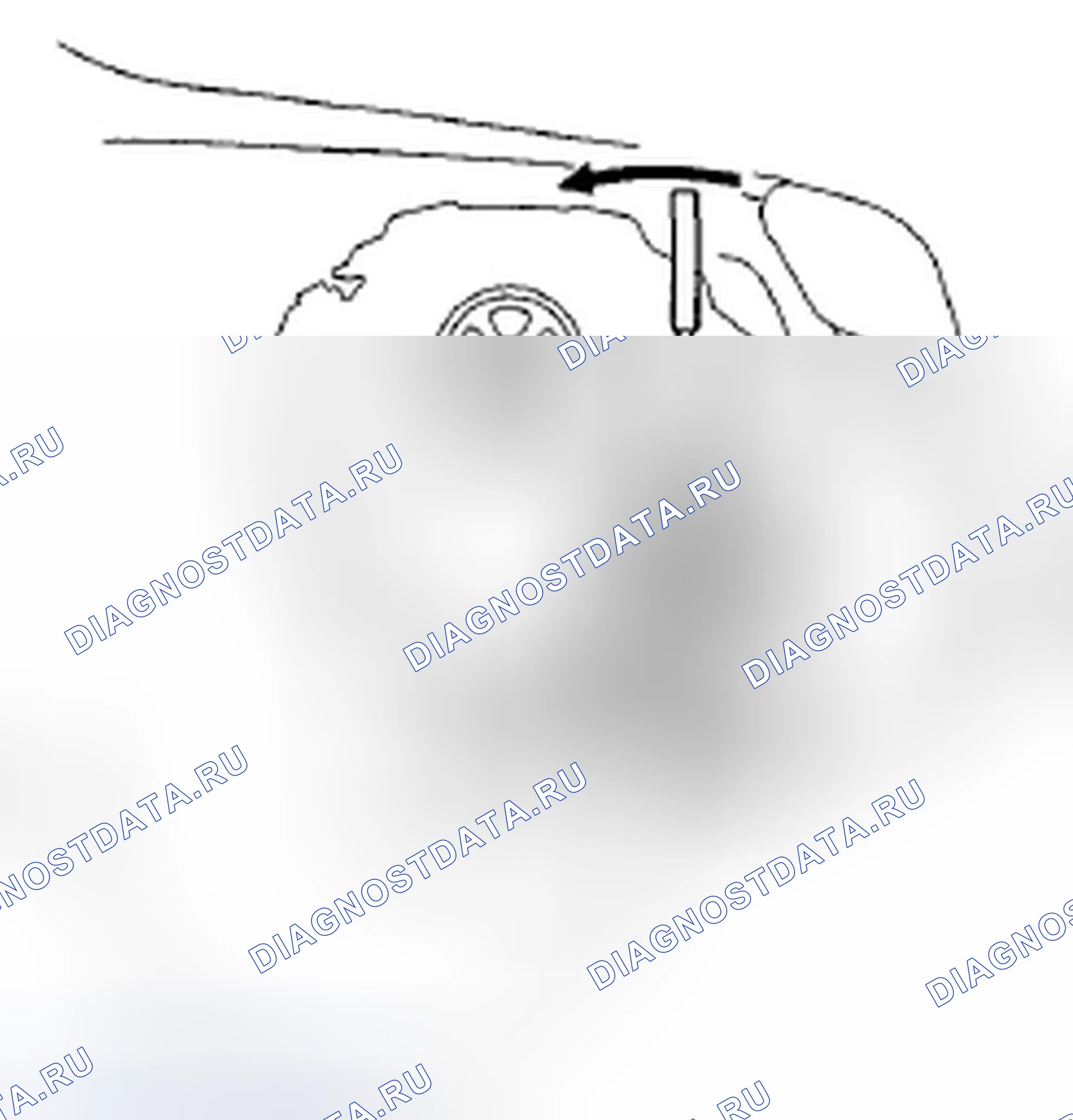 Рис. 16: Отвод воздуха для автоматического натяжения приводного ремня. Honda Pilot II