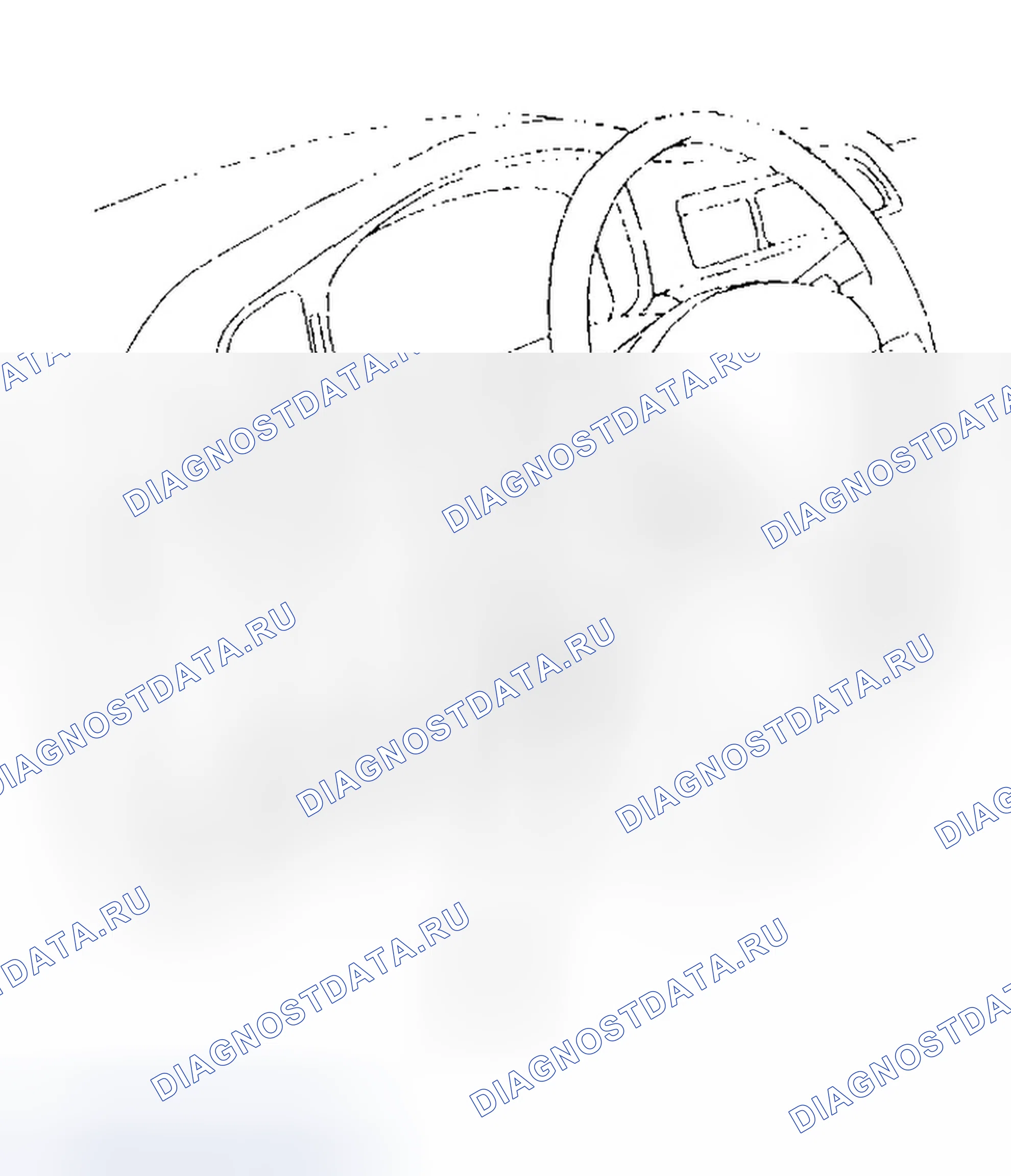 Рис. 191: Расположение соединителя канала передачи данных. Honda Odyssey II