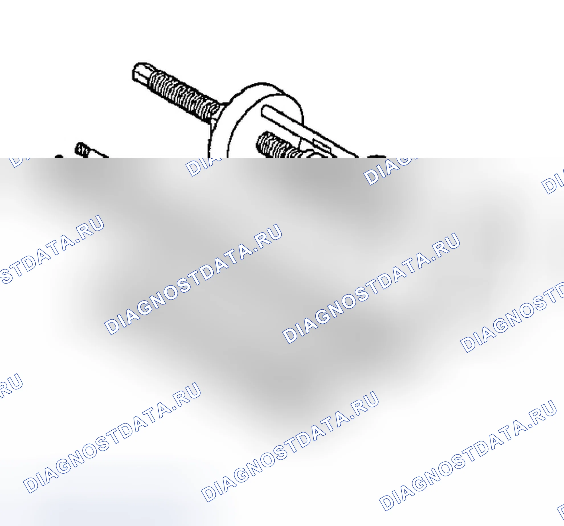 Рис. 17: Съемник 6444. Dodge Cab & Chassis R2500 