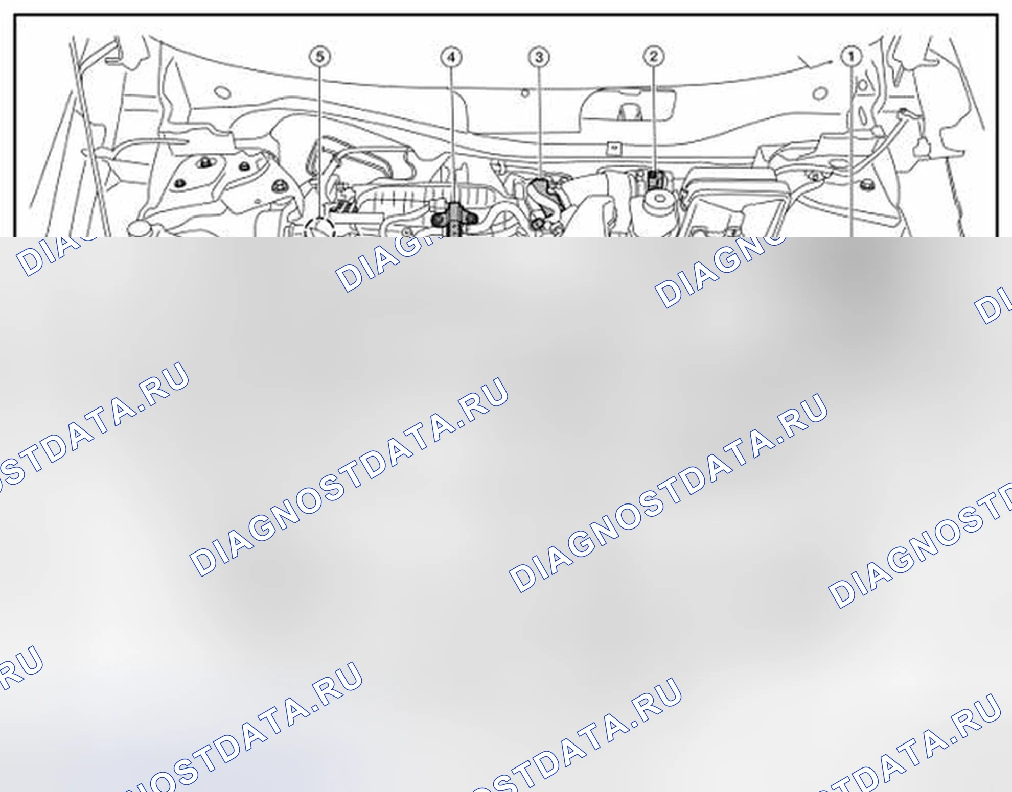 Рис. 69: ОТСЕК МАШИННОГО ОТДЕЛЕНИЯ. Nissan Rogue II