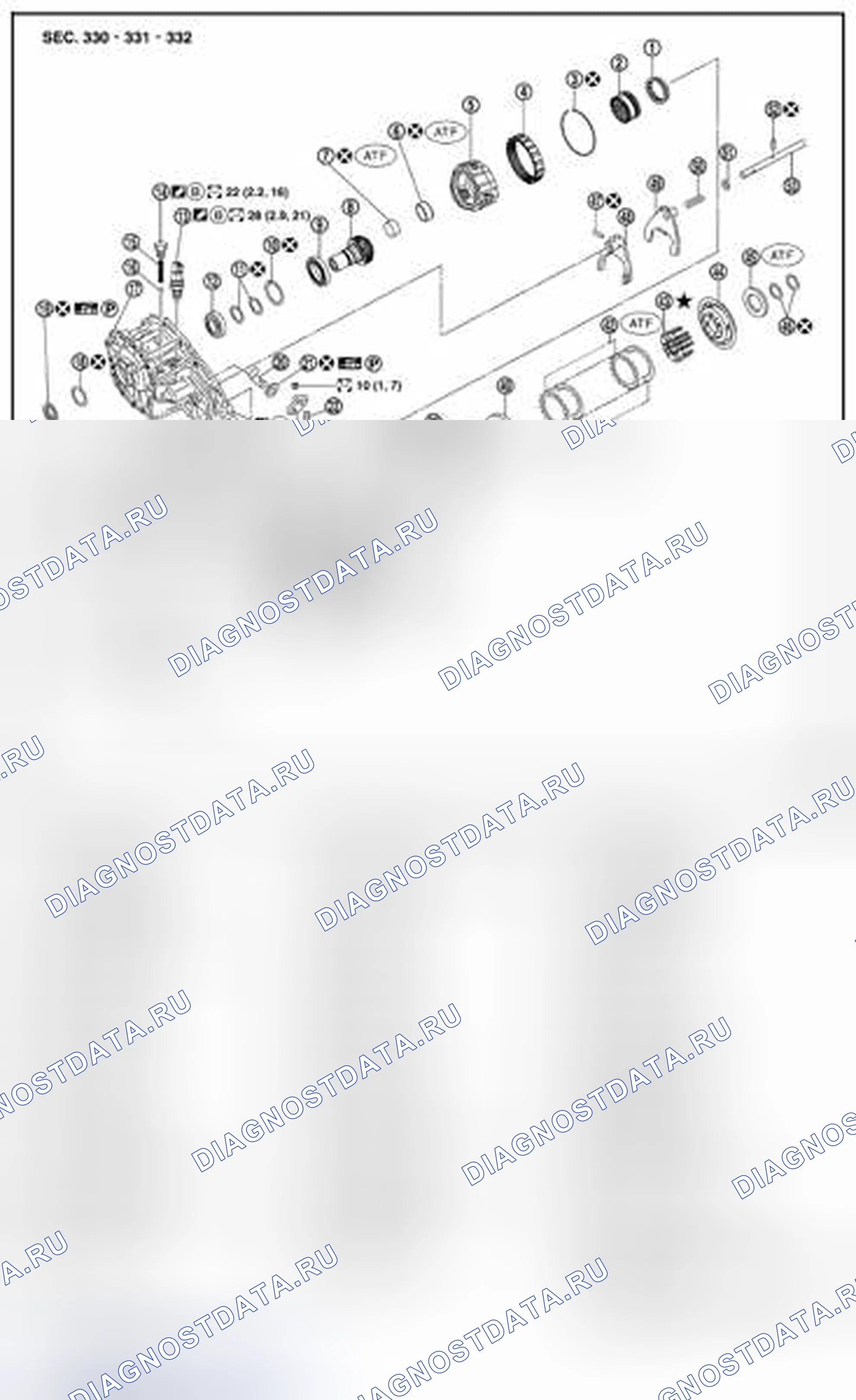 Рис. 171: Расположение компонентов. Nissan Pathfinder III рестайлинг