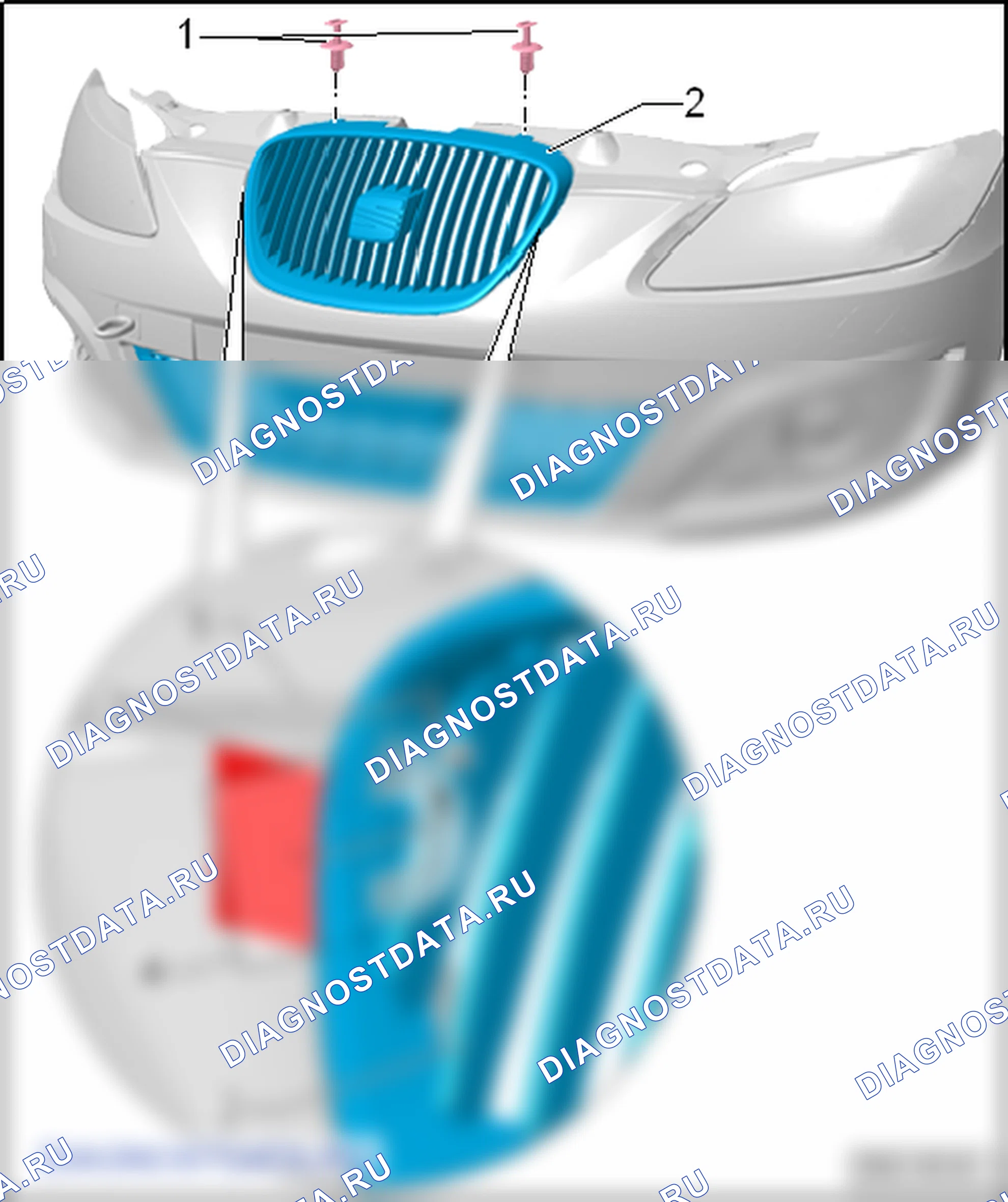 Облицовка бампера. SEAT Leon Ii