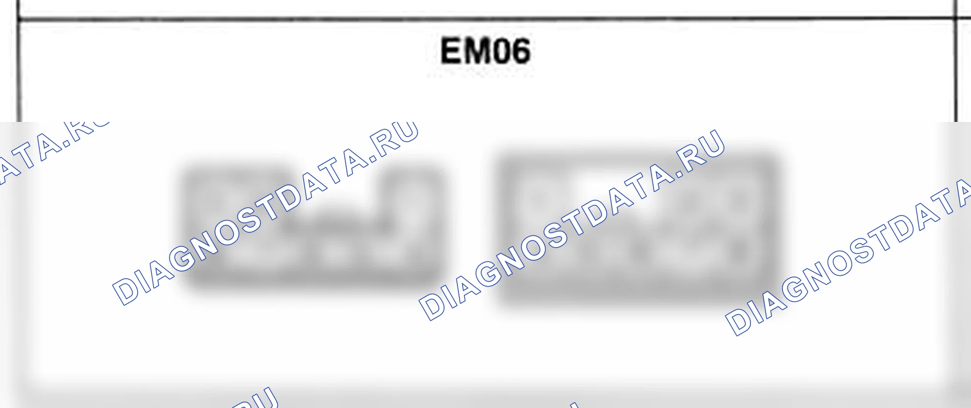 Распиновка разъёма EM06 — жгута двигателя. Hyundai Atos MX