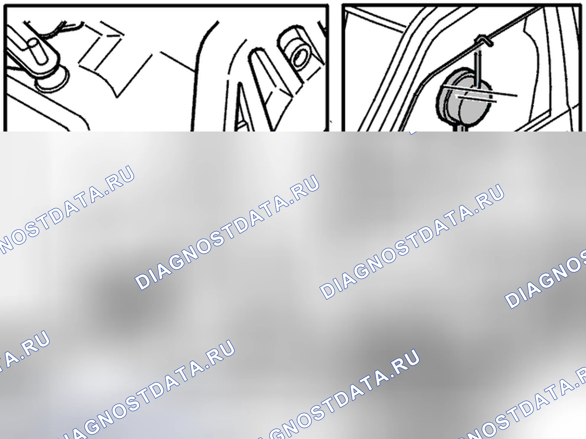Рис. 686: Подключение манометра. Volvo C70 I
