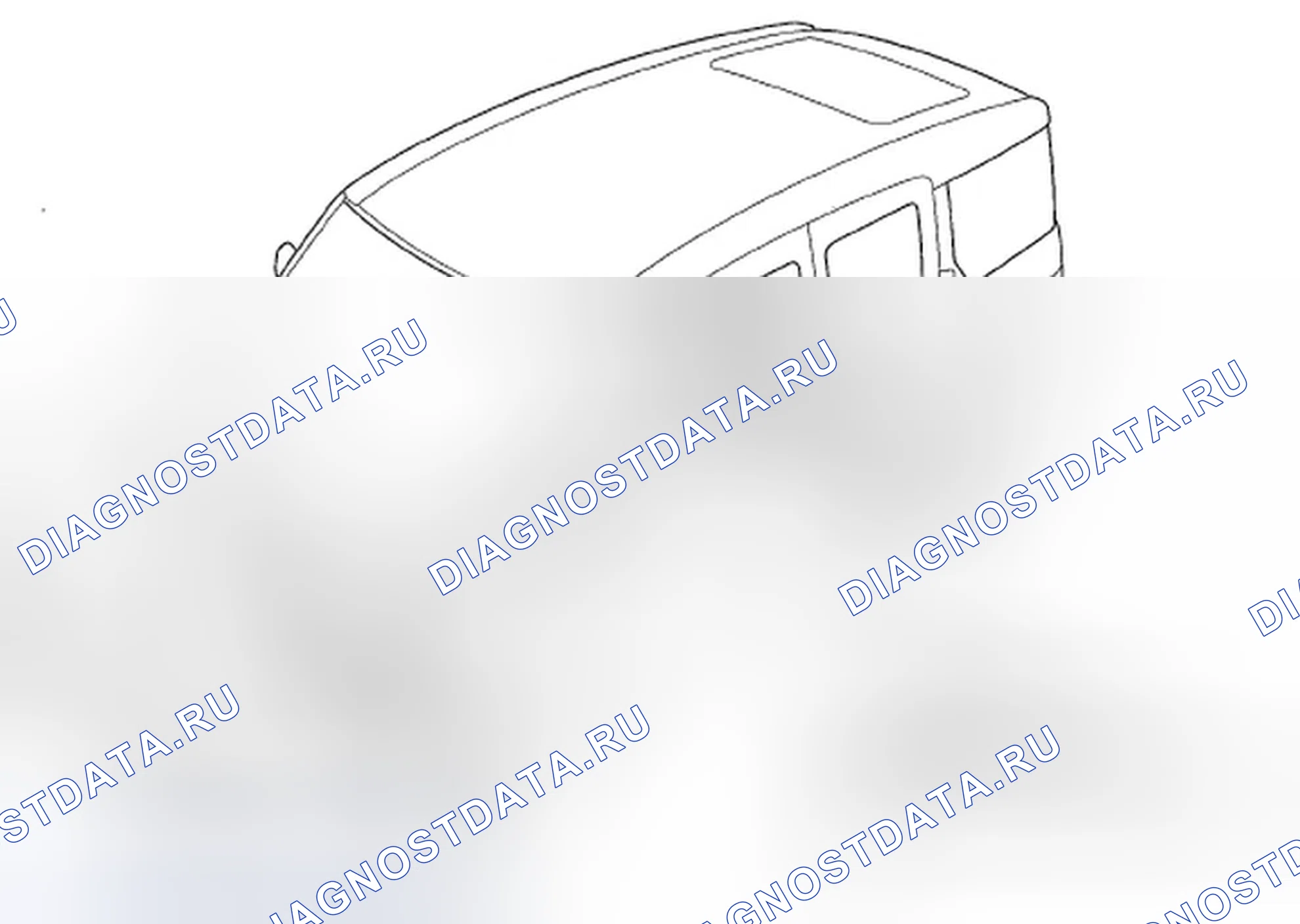 Рис. 2: Индекс расположения компонентов. Honda Element YH2 рестайлинг