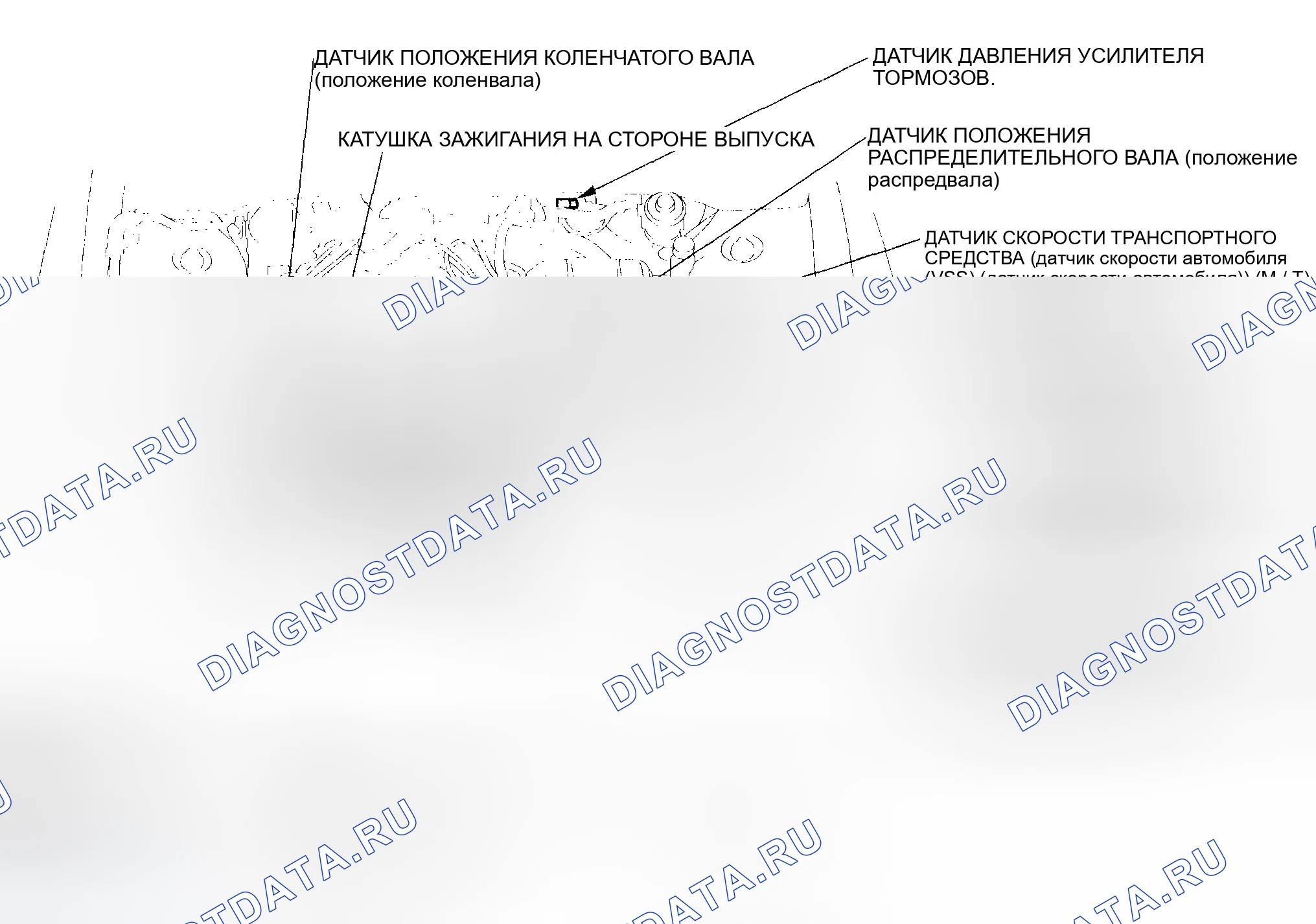 Рис. 465: Указатель расположения компонентов. Honda Civic VII рестайлинг