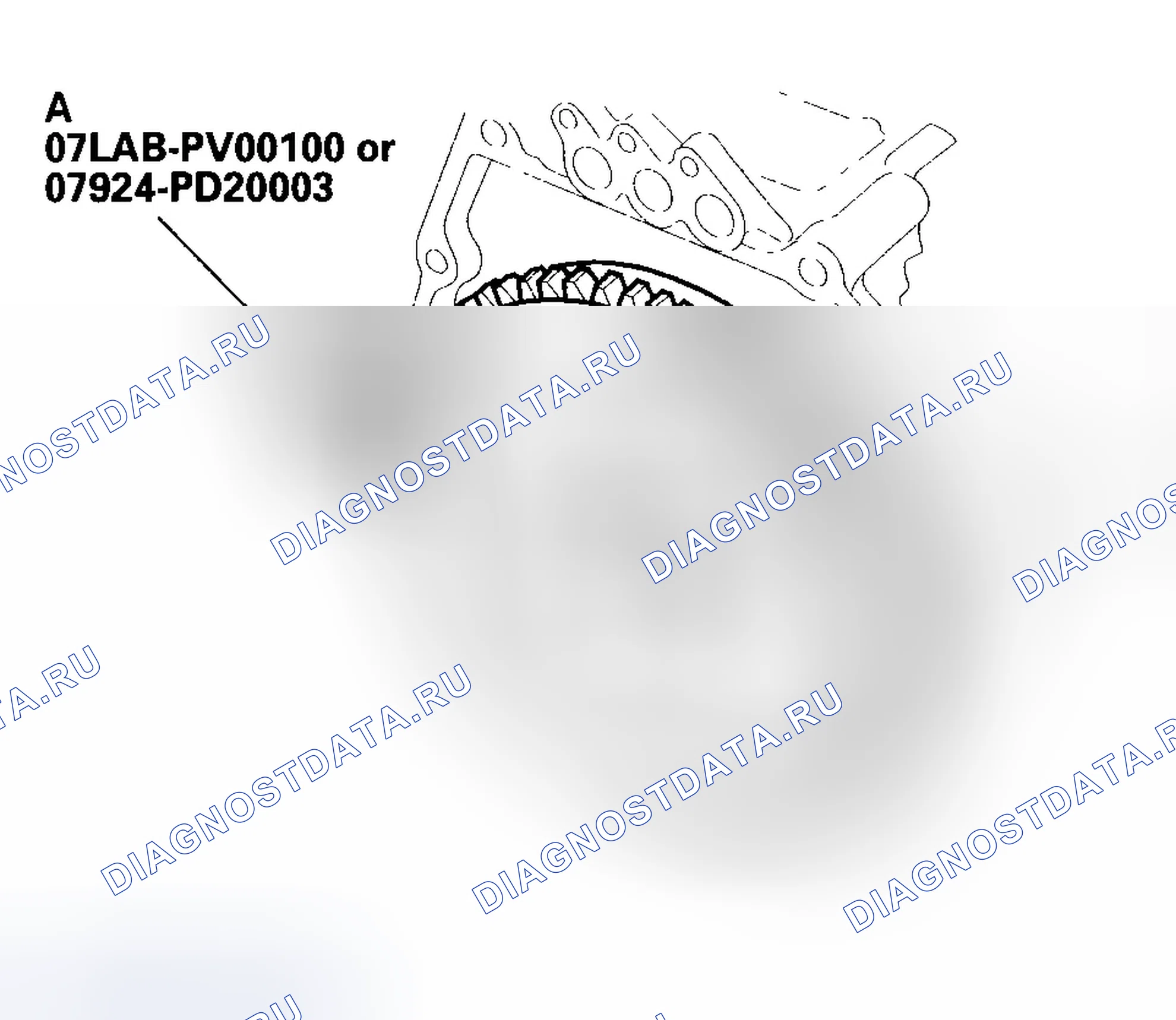 Рис. 23: Замена маховика. Honda Insight ZE1