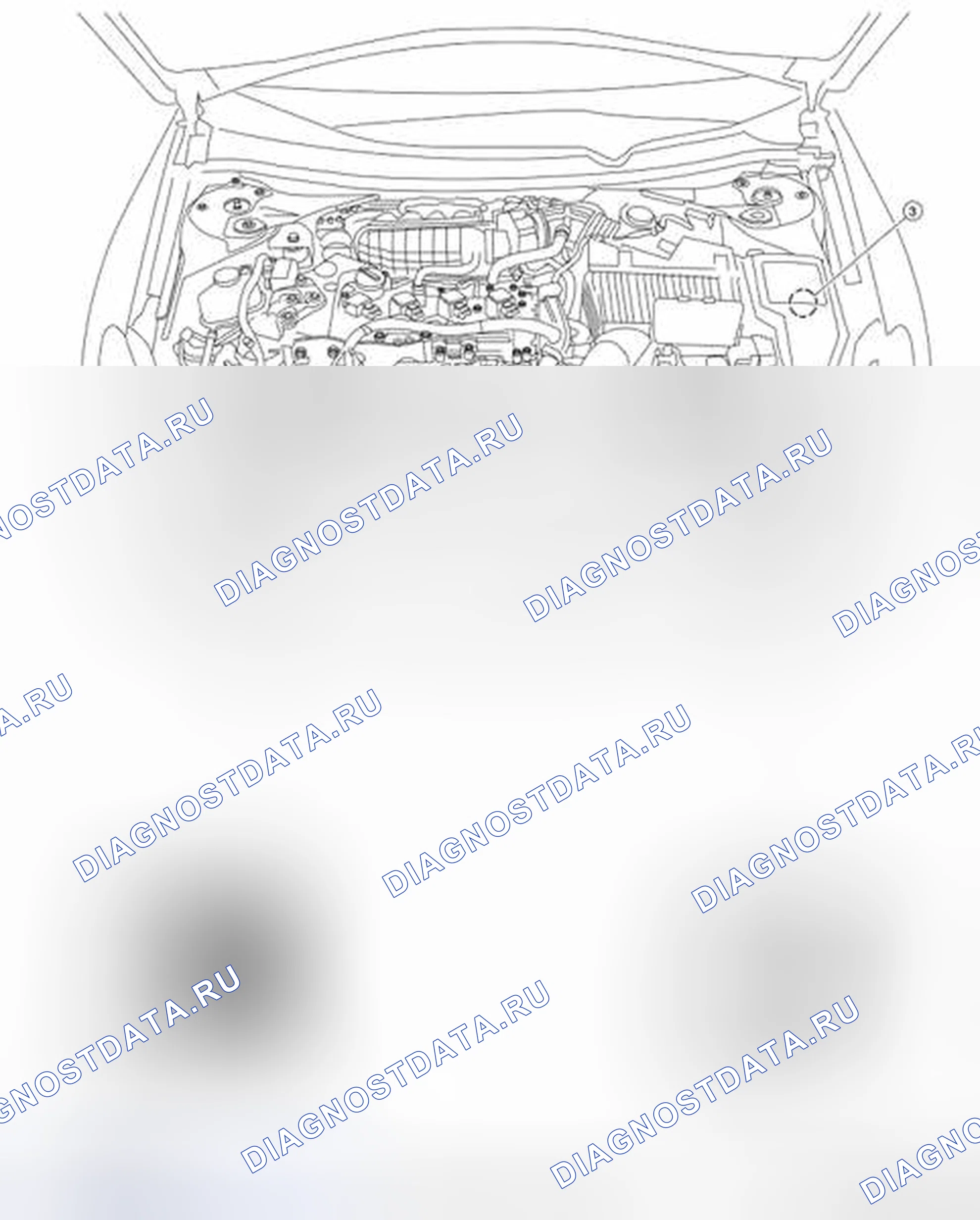 Рис. 173: МОТОРНЫЙ ОТСЕК. Nissan Altima L33