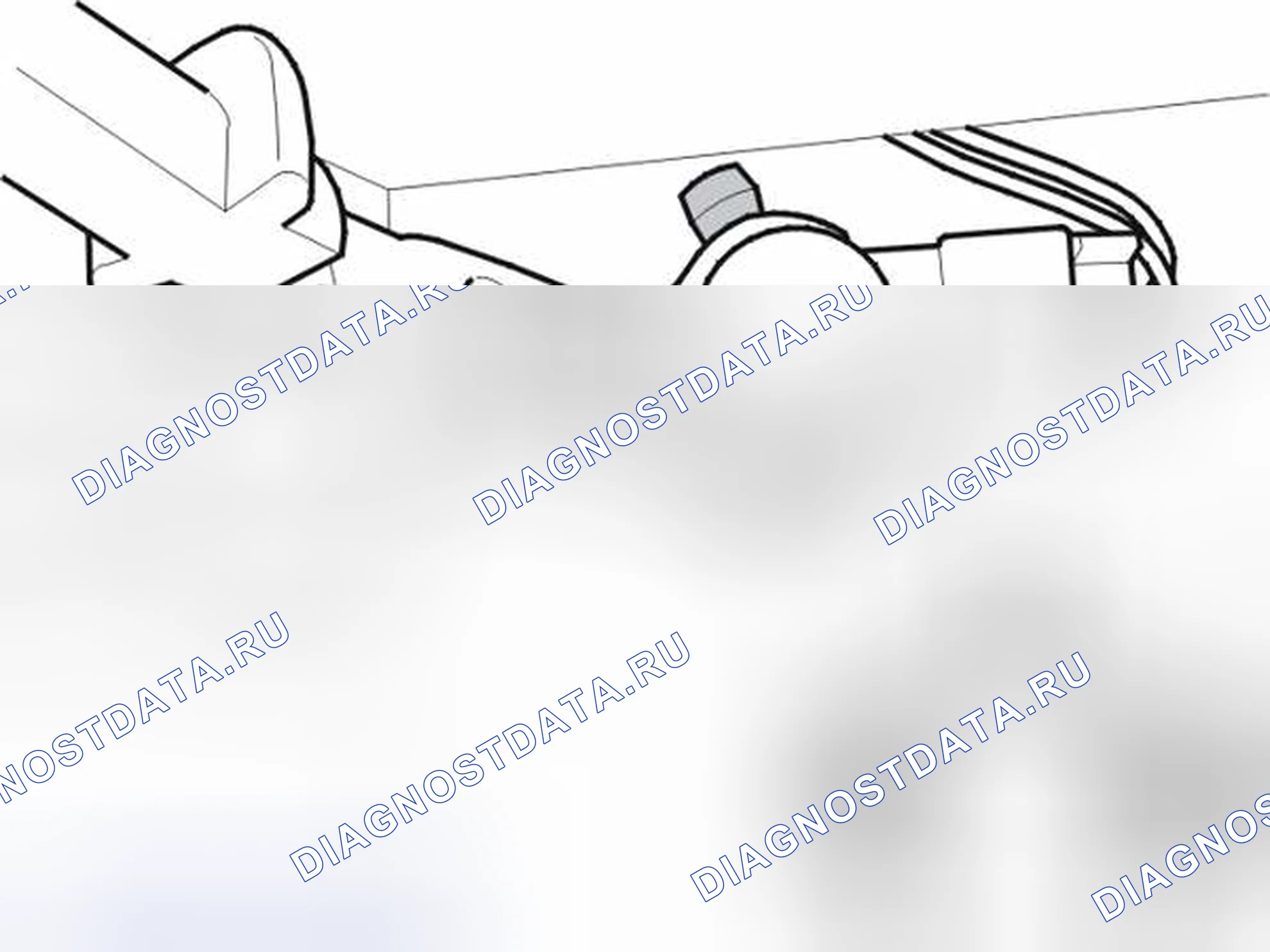 Рис. 2297: Снятие датчика помощи при парковке. Volvo V70 II