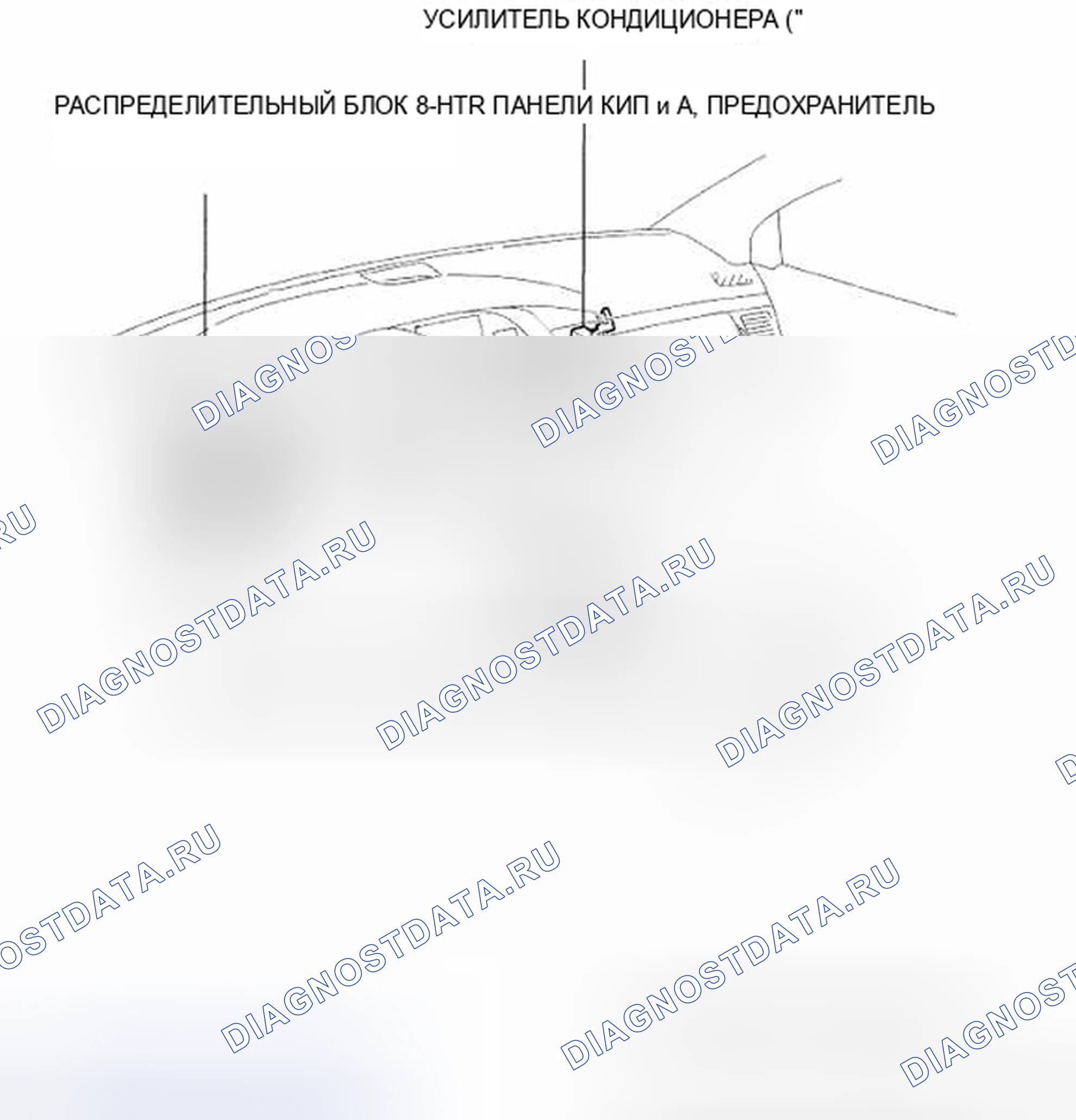 Рис. 133: РАСПОЛОЖЕНИЕ ДЕТАЛЕЙ. Toyota Avalon XX30 рестайлинг