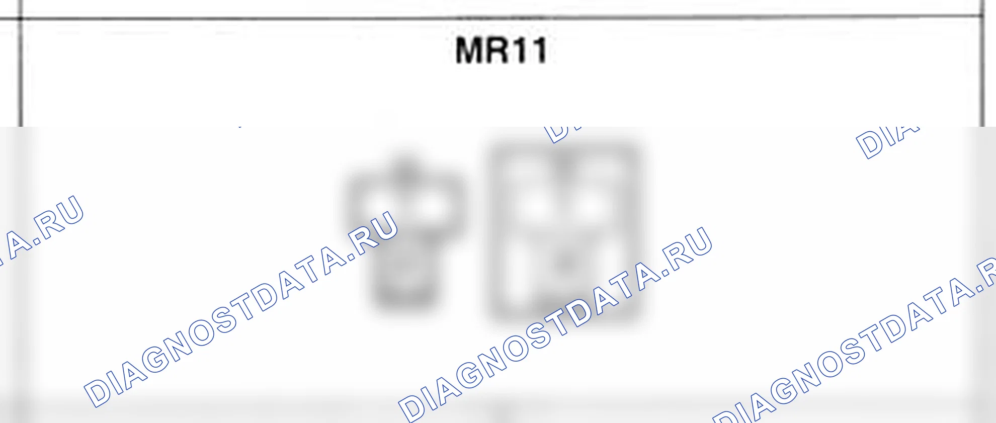 Распиновка разъёма MR11 — основного жгута. Hyundai Atos MX