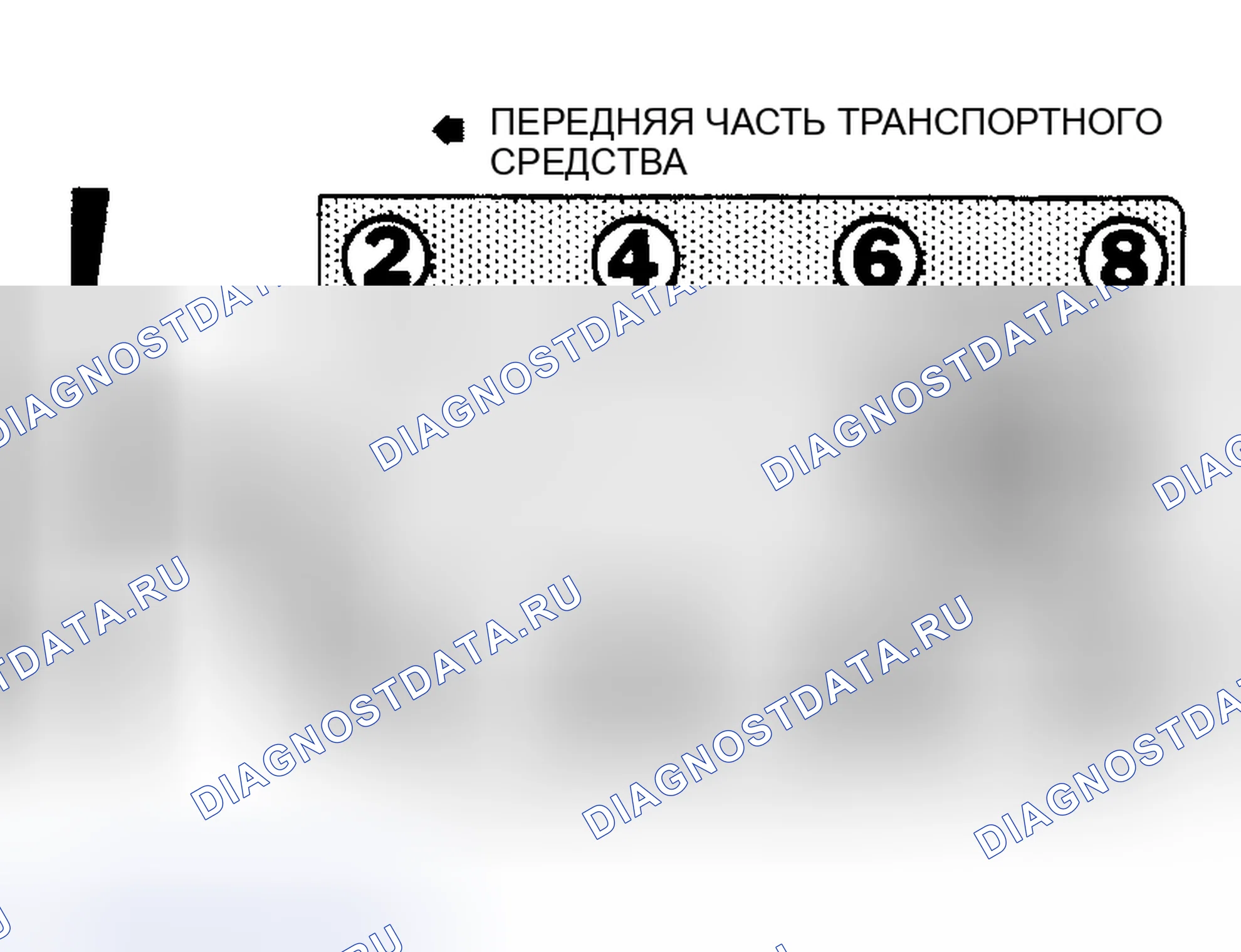 Рис. 2: порядок работы цилиндров и метка времени (магнитный датчик времени расположен на 10 градусов ATDC). Chevrolet Step Van P20 