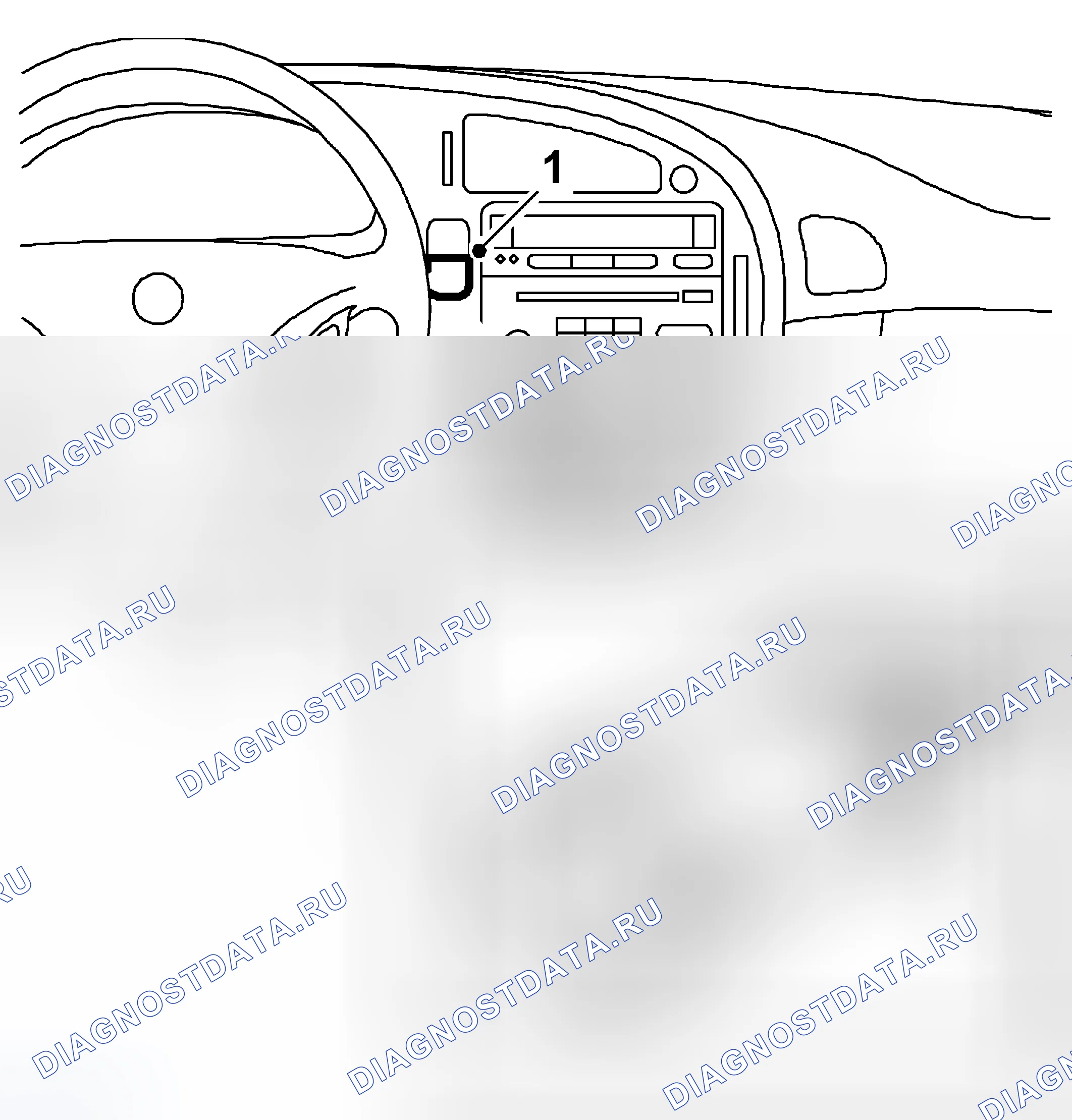 Рис. 117: Демонтаж переключателя TCS. Kia Picanto II