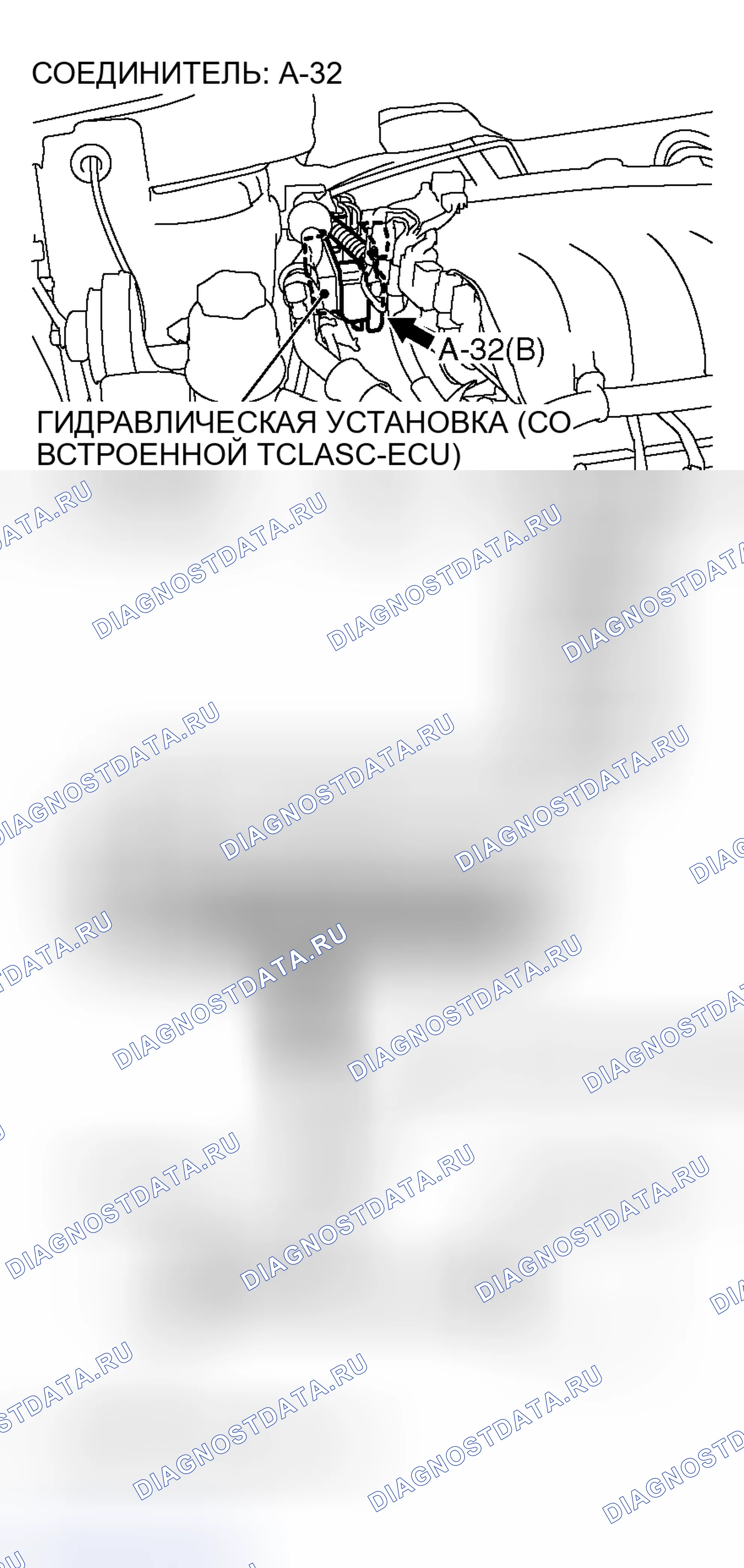 Рис. 167: ГРАФИК ПРОВЕРКИ НАПРЯЖЕНИЯ НА КЛЕММАХ. Mitsubishi Endeavor I