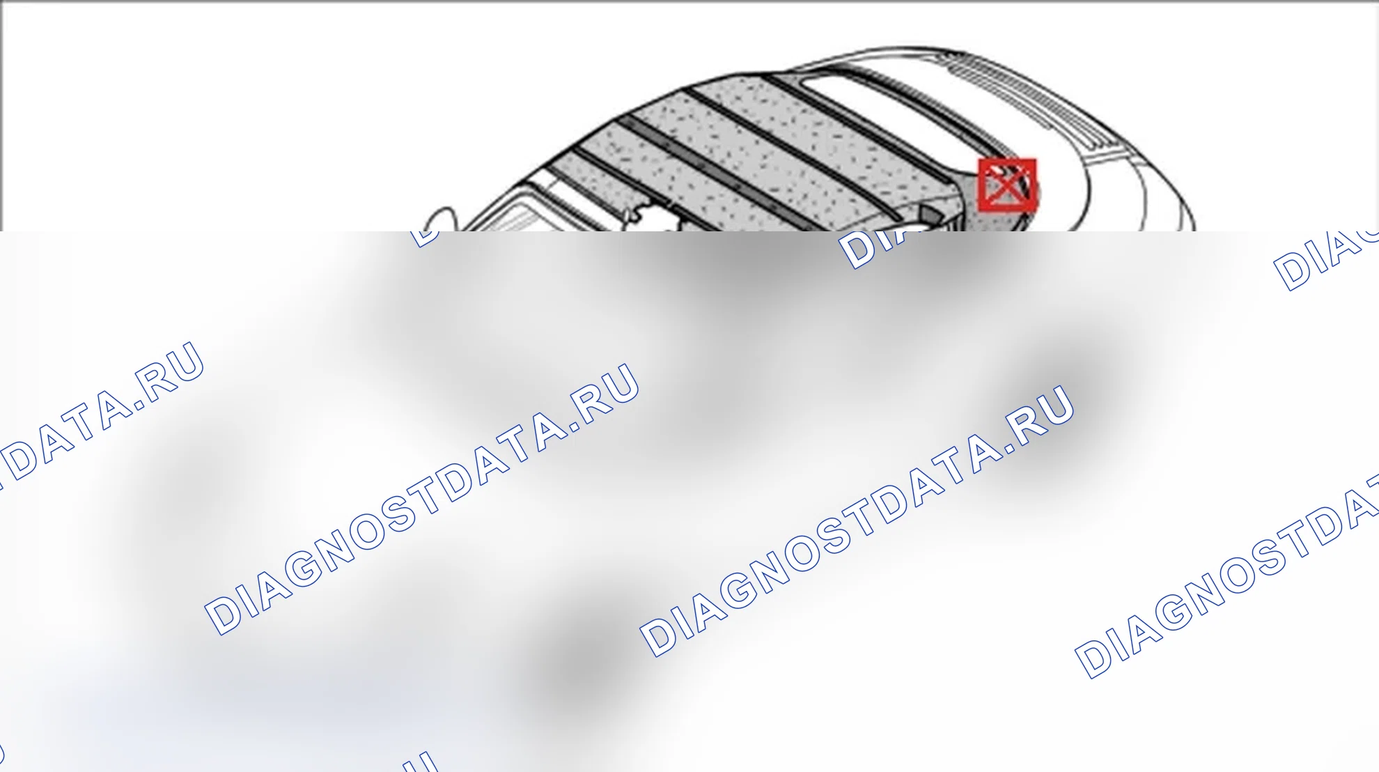 Рис. 101: Удаление внутренней облицовки складной верх сзади. Porsche 911 GT3 997