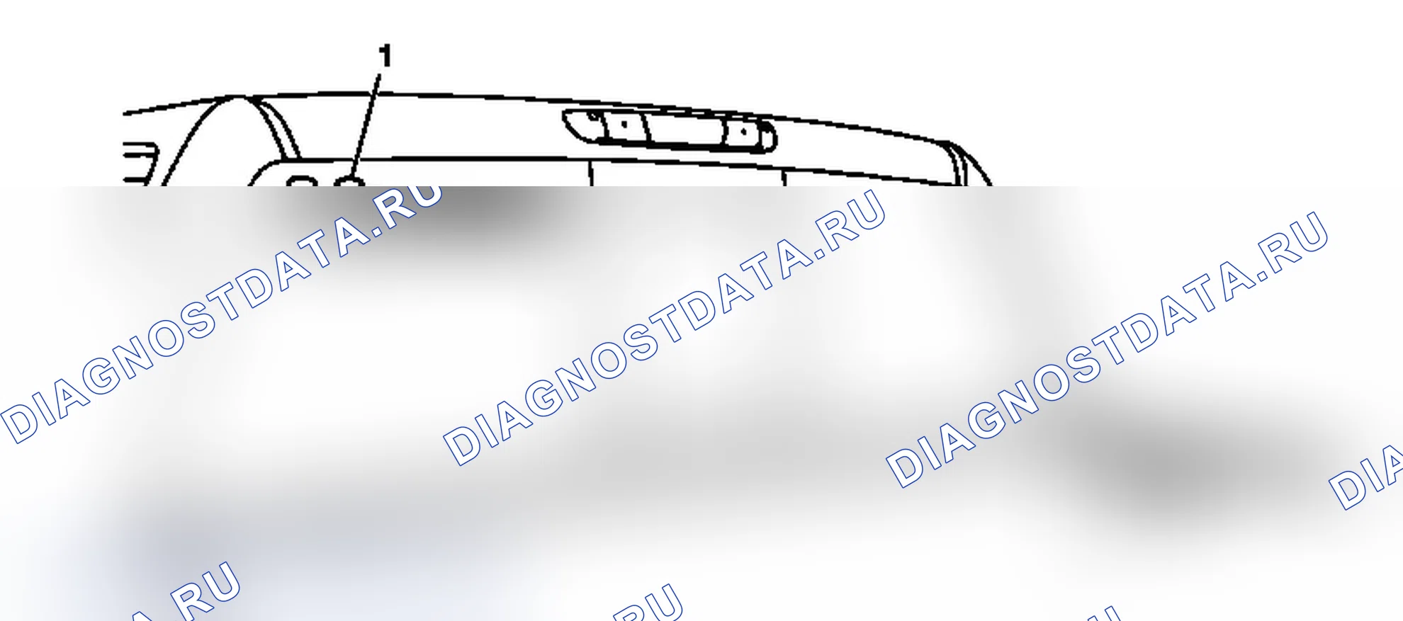 Рис. 4: Замена декаля или полосы (декаль заднего стекла в режиме HYBRID 2). Chevrolet Silverado 3500 HD 