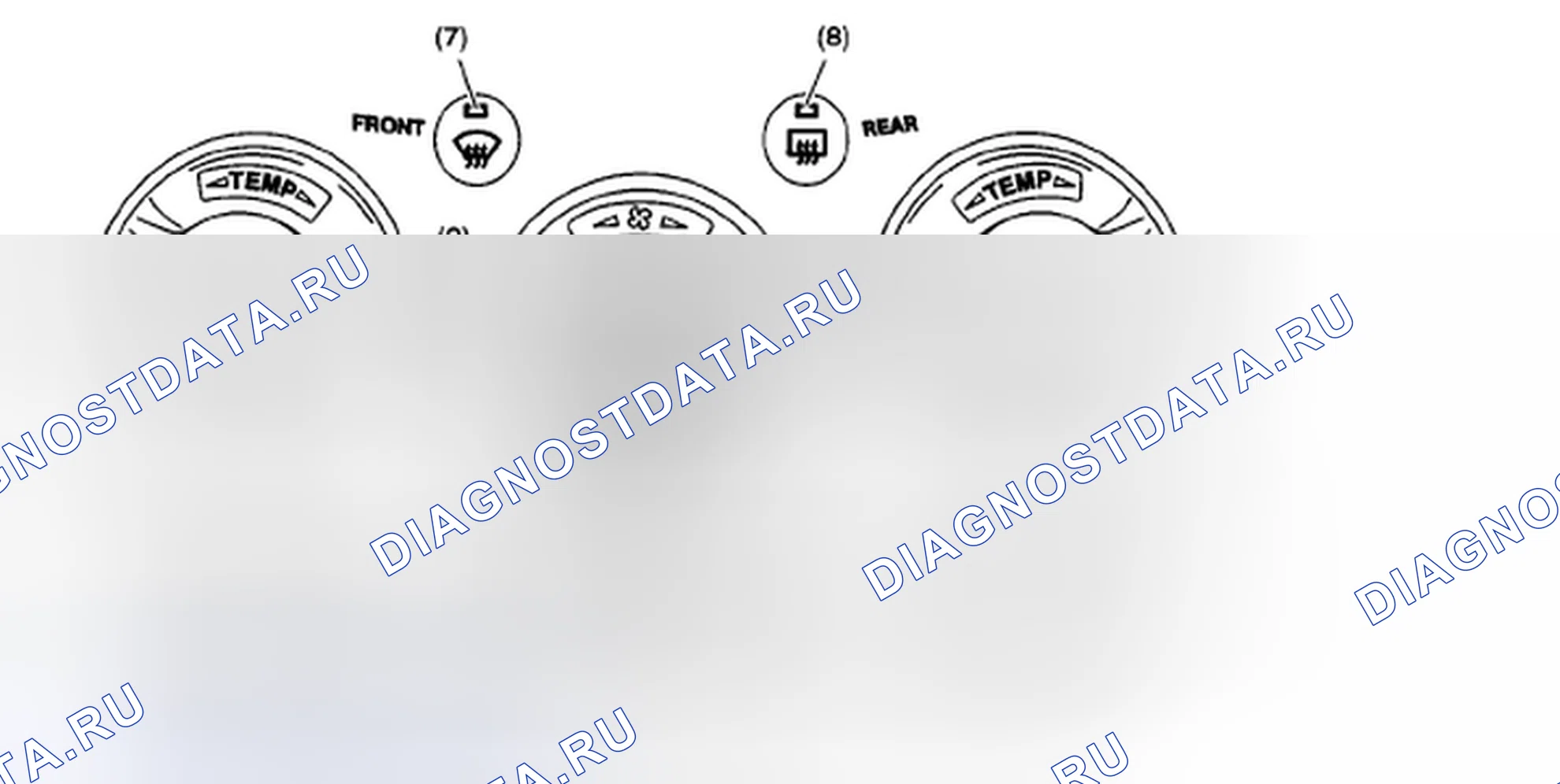 Рис. 101: ТАБЛИЦА ПРОВЕРКИ ПЕРЕКЛЮЧАТЕЛЕЙ. Subaru Tribeca WX рестайлинг
