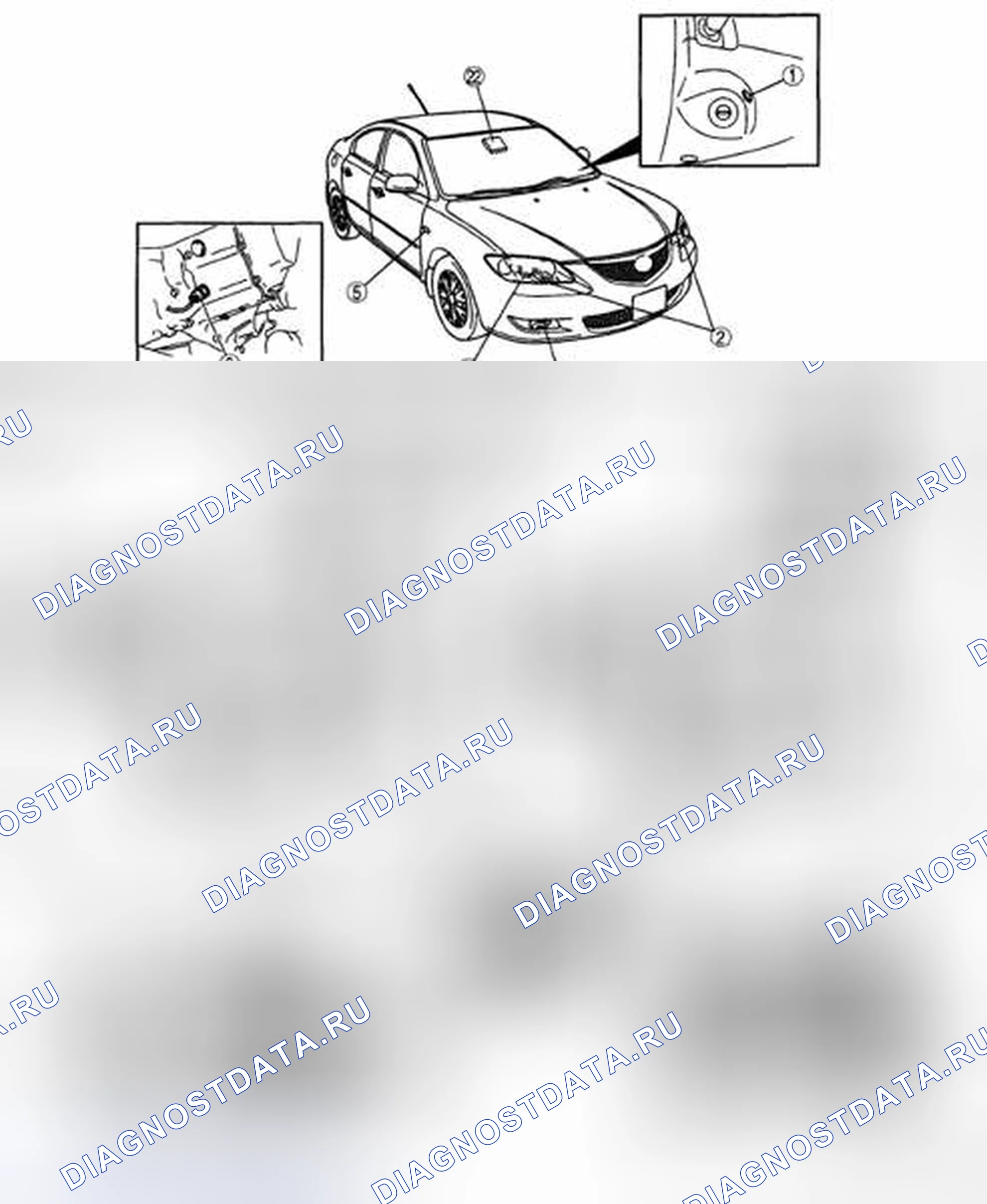 Рис. 1: ИНДЕКС МЕСТОПОЛОЖЕНИЯ СИСТЕМ ОСВЕЩЕНИЯ. Honda CR-V IV