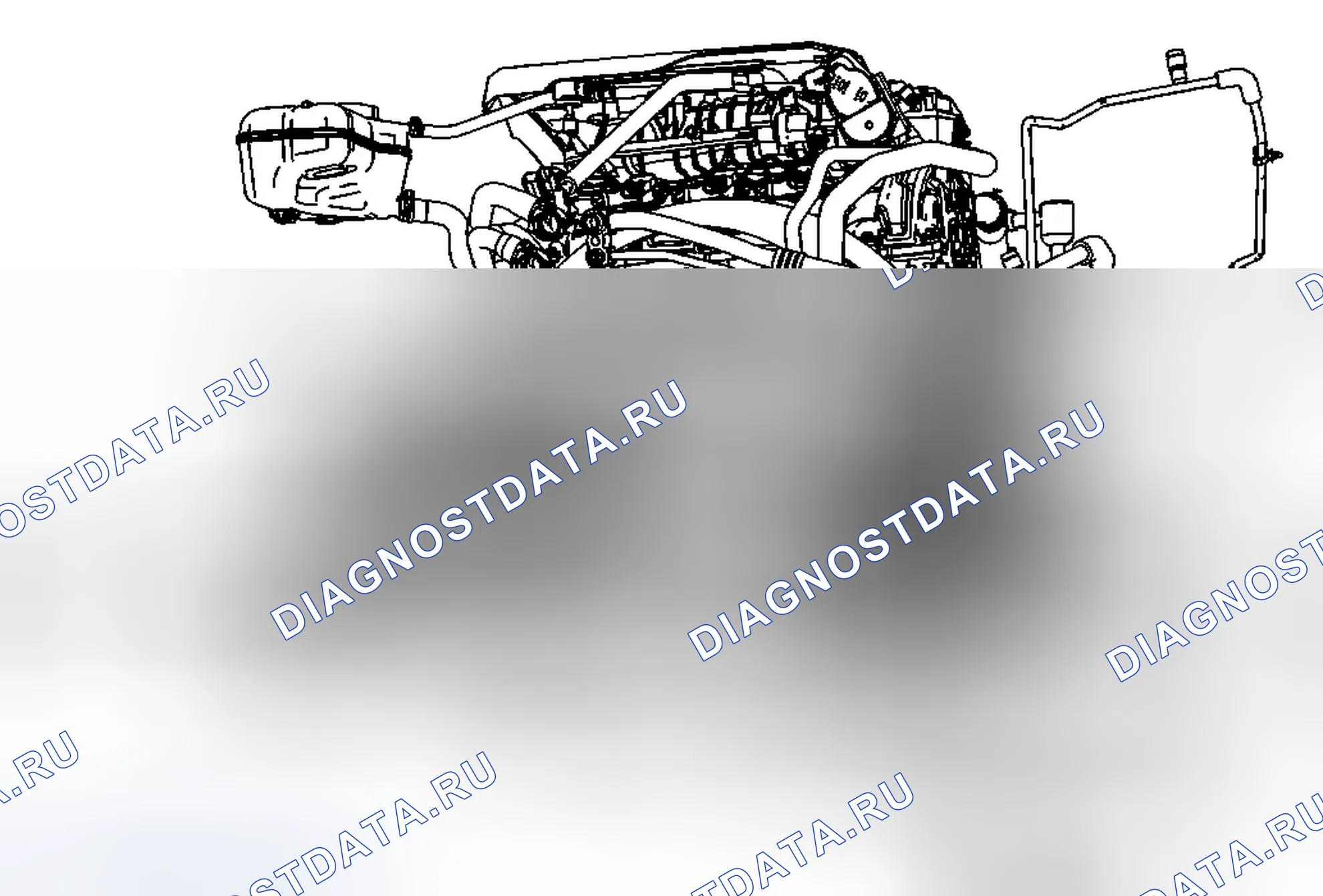 Рис. 5: Замена выпускной трубы/шланга усилителя рулевого управления (V6). Buick LaCrosse II