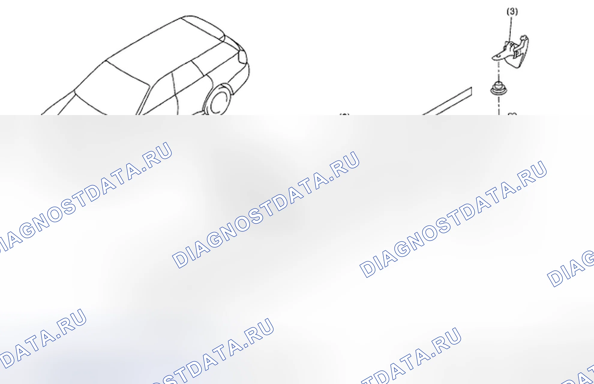 Рис. 26: СПОЙЛЕР БОКОВЫХ ПОДОКОННИКОВ. Subaru Legacy BL/BP рестайлинг