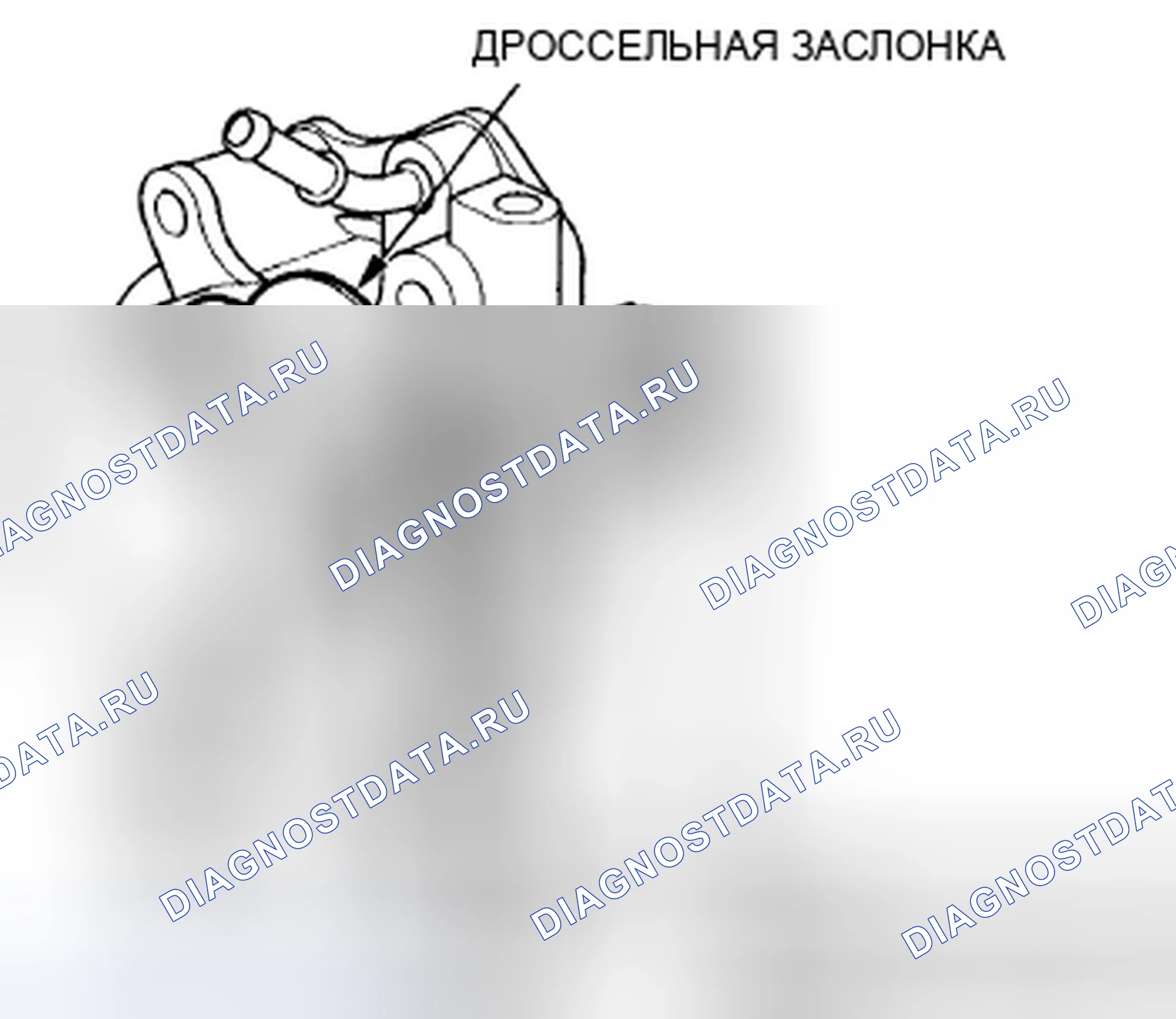 Рис. 116: Идентификация корпуса дроссельной заслонки. Acura CSX I