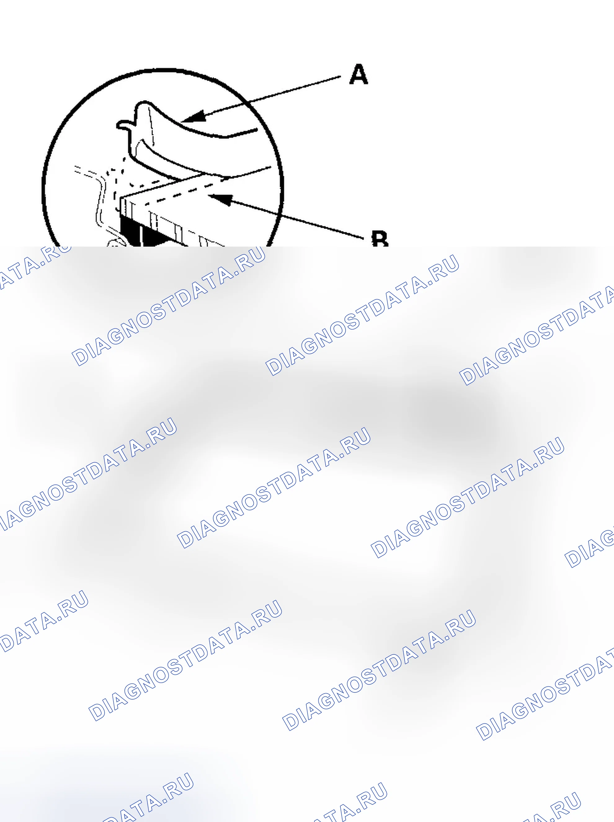 Рис. 66: Замена лобового стекла. Honda Element YH2