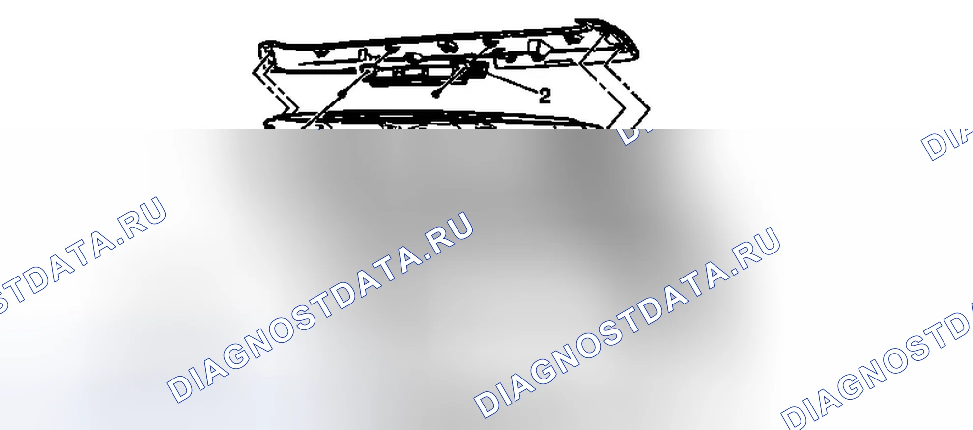 Рис. 43: Замена стоп-сигнала при высоком креплении (равноденствие). Chevrolet Equinox II