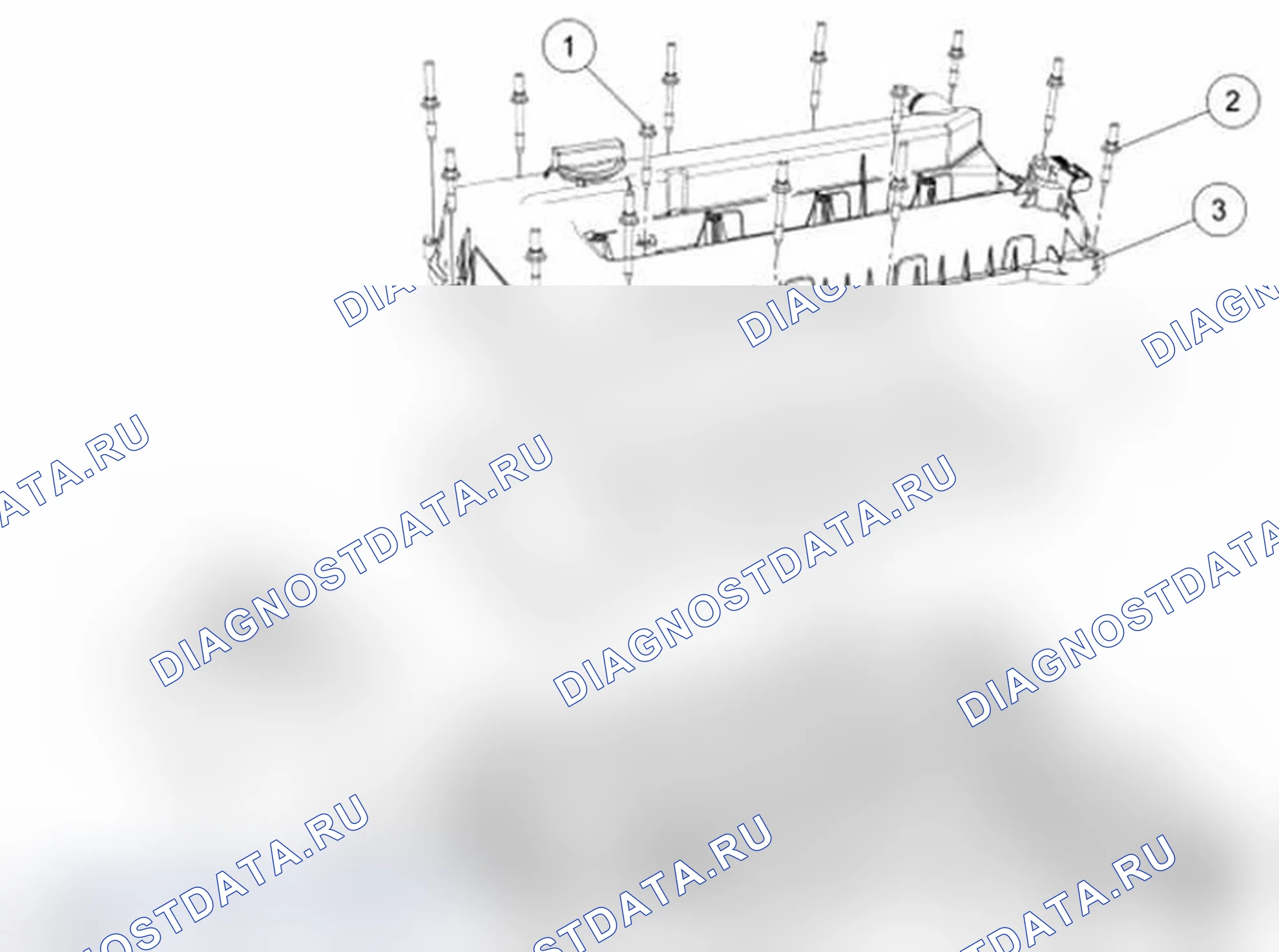 Рис. 2: Крышка клапана (Вид 2 из 2). Ford Transit Connect I рестайлинг
