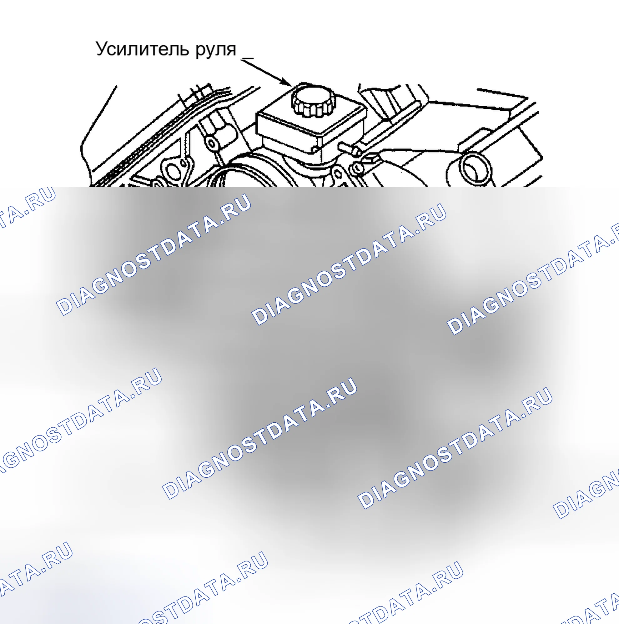 Рис. 15: Трассировка серпантинного ремня (3.5L кузова «N» и «W»). Hyundai Stellar I
