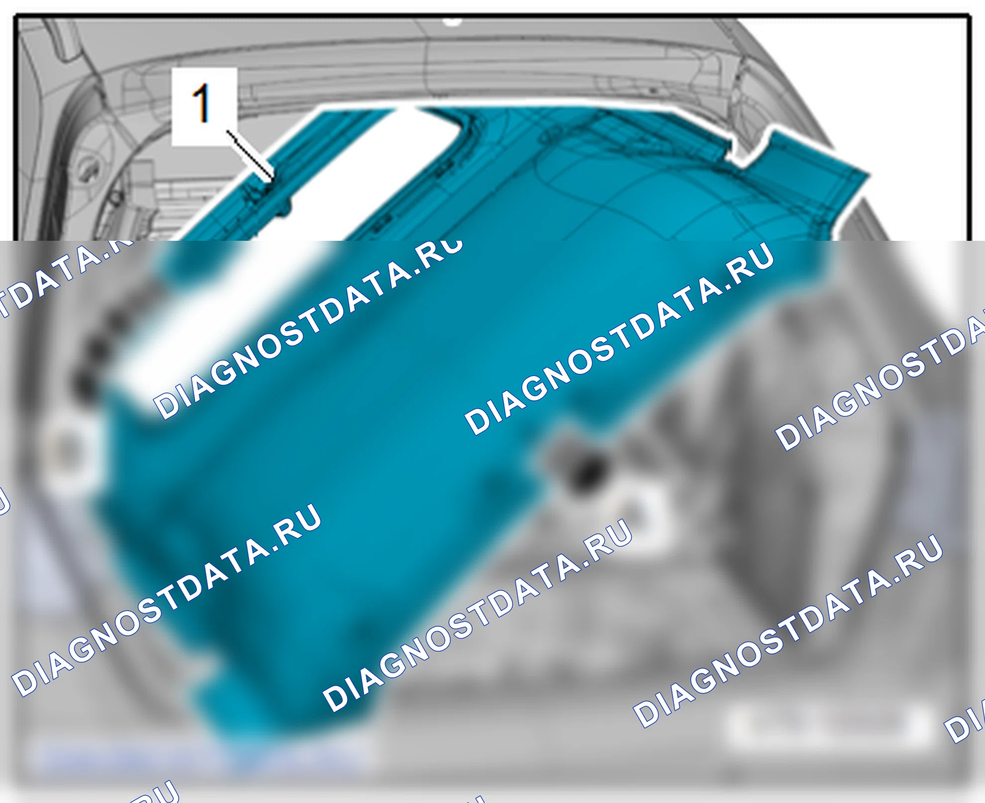 Облицовка потолка. Audi A3 8V