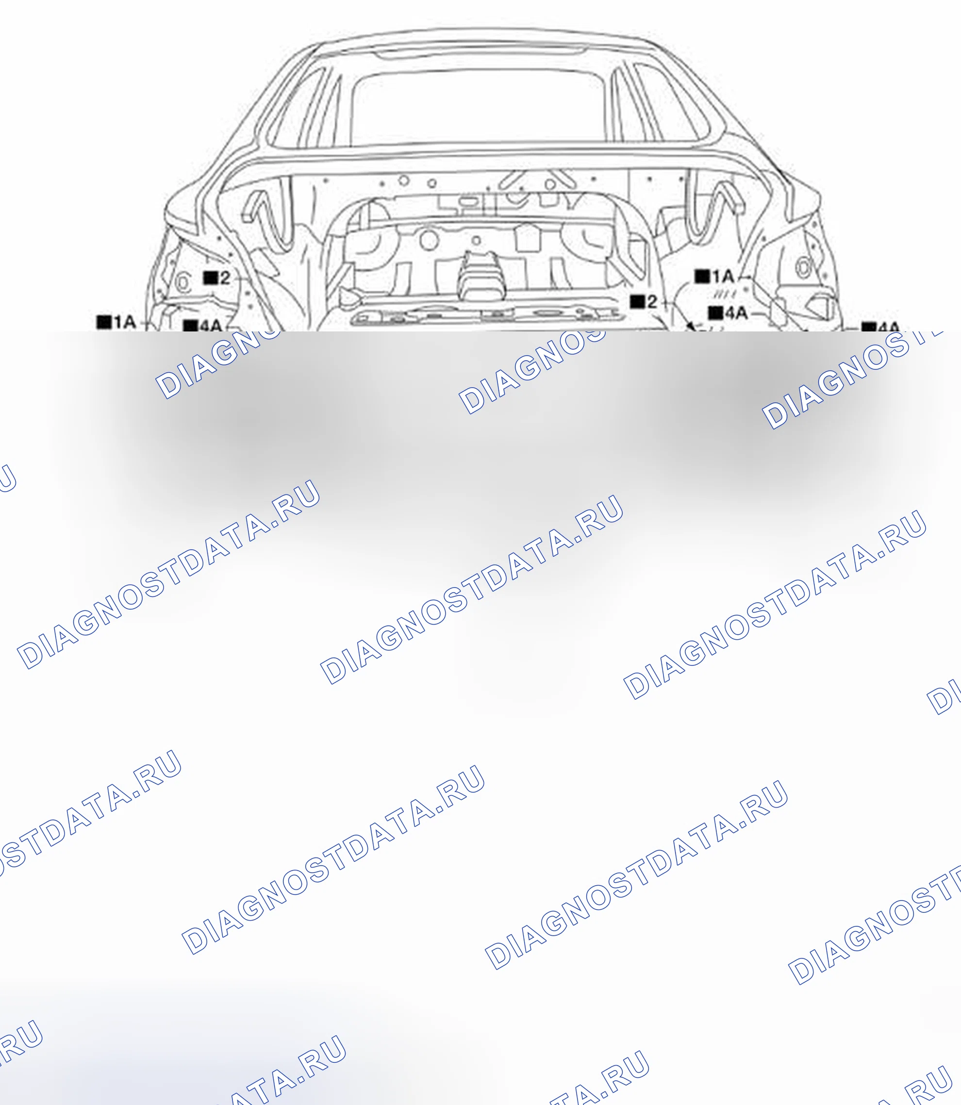Рис. 185: Задняя панель. Nissan Altima L33